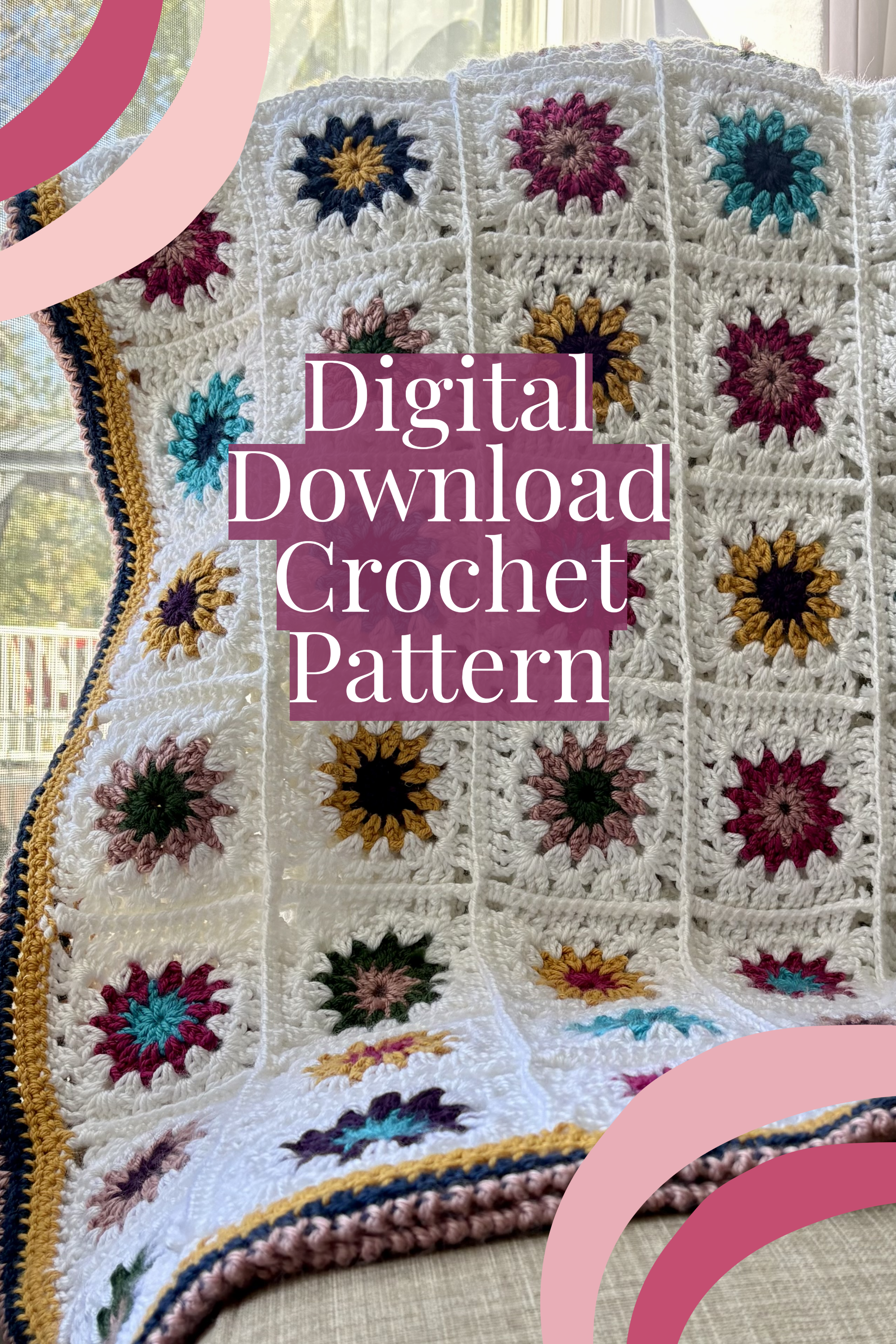 Margie’s Magical Garden Blanket Crochet Pattern