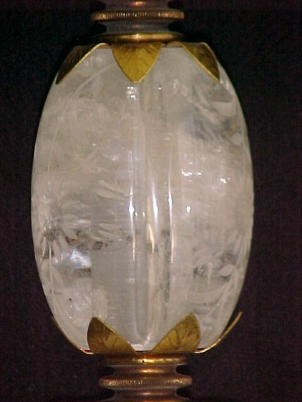 Engraved Rock Crystal lamps