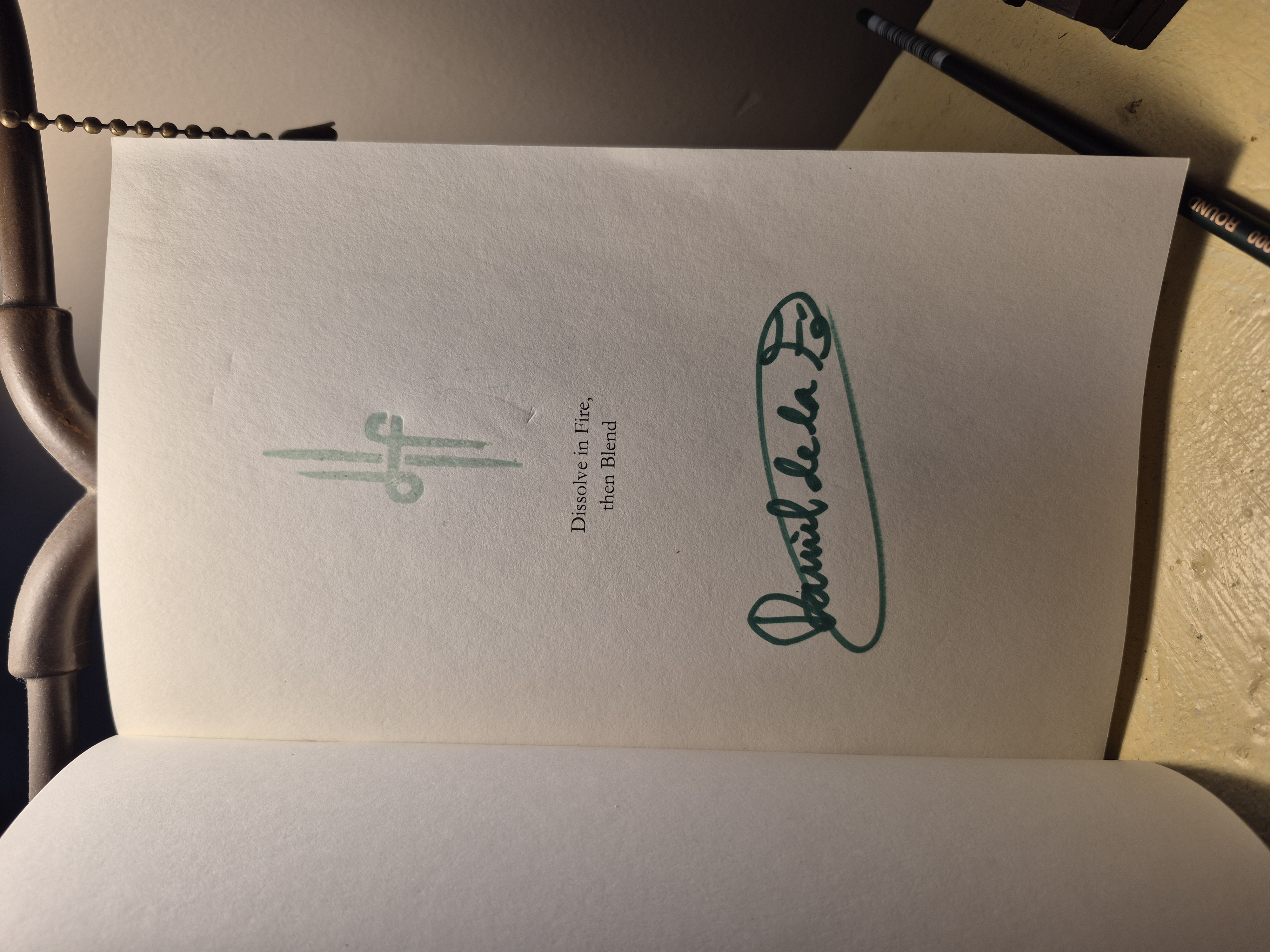 Dissolve in Fire, then Blend