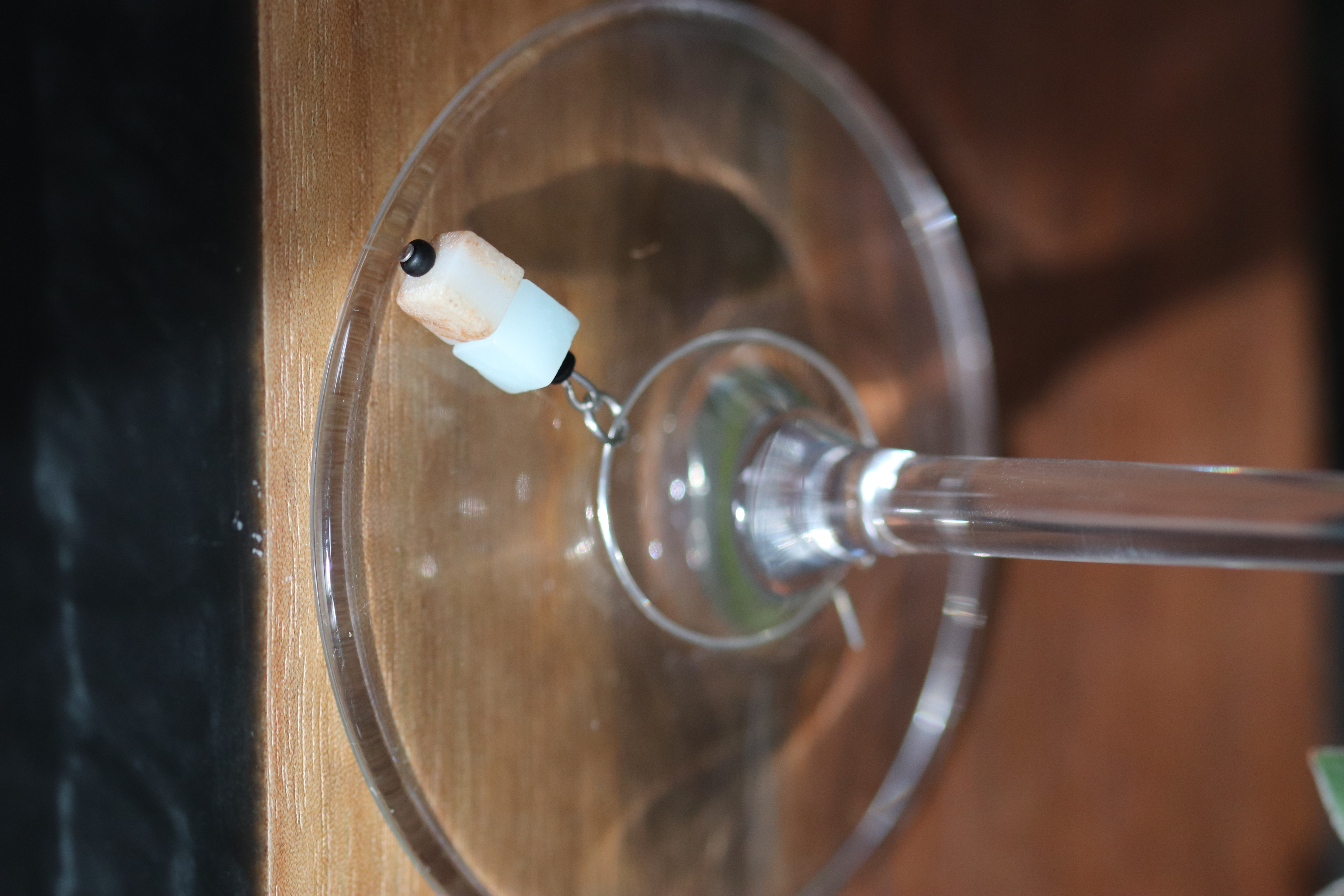 Elegant Amazonite Wine Charms called "Building Blocks"