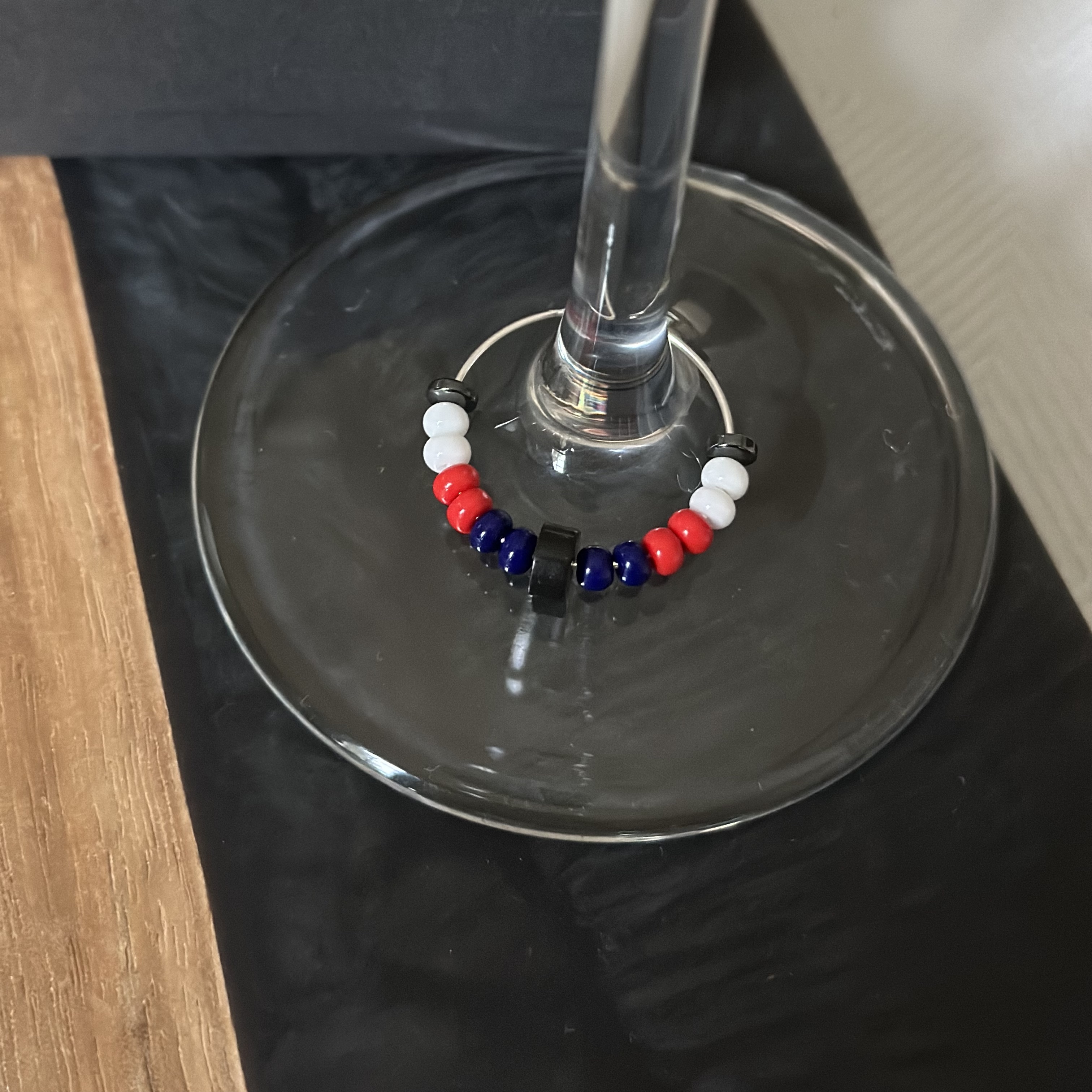 Signature Hockey Puck Inspired Wine Charm