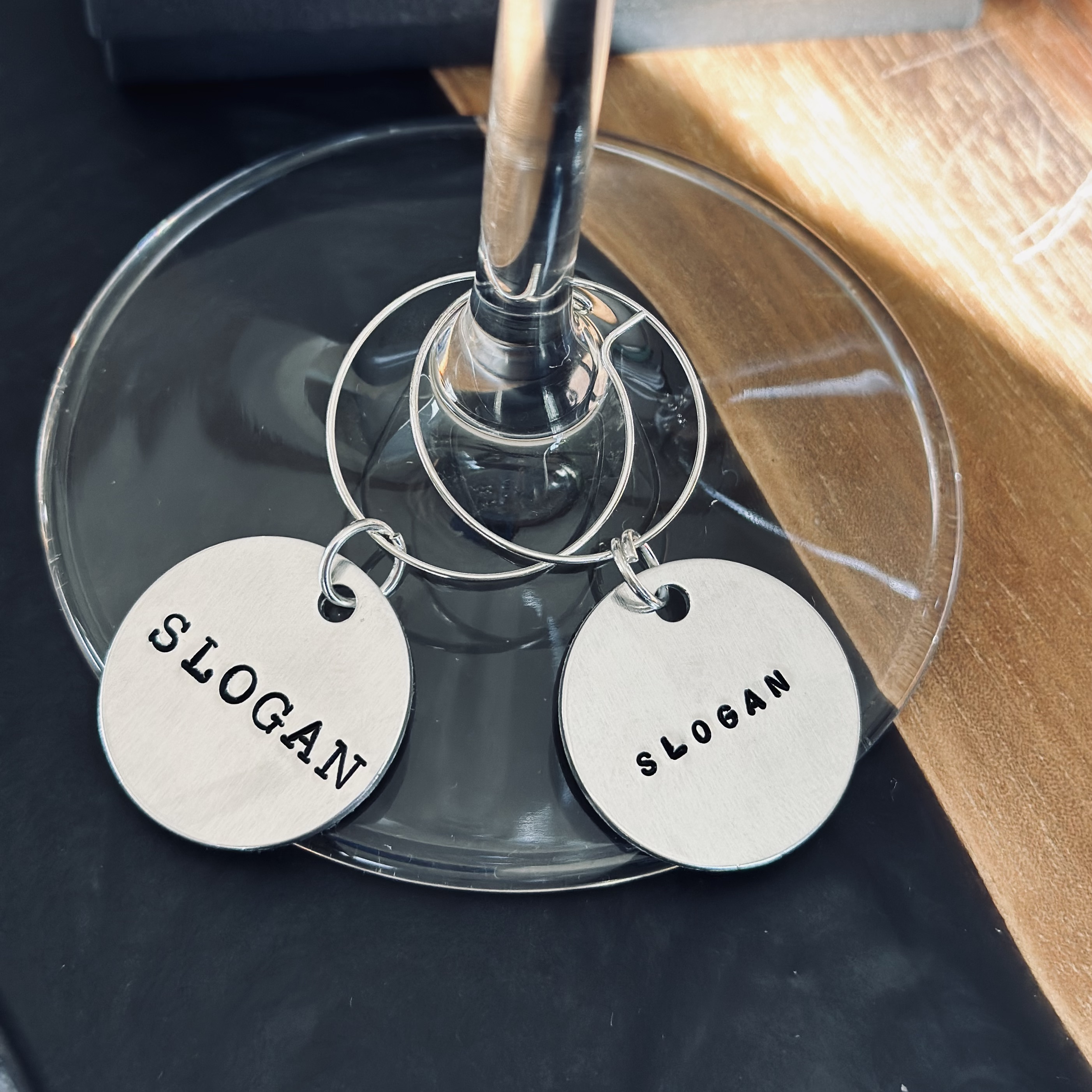Soccer Wine Charms - 2 piece set