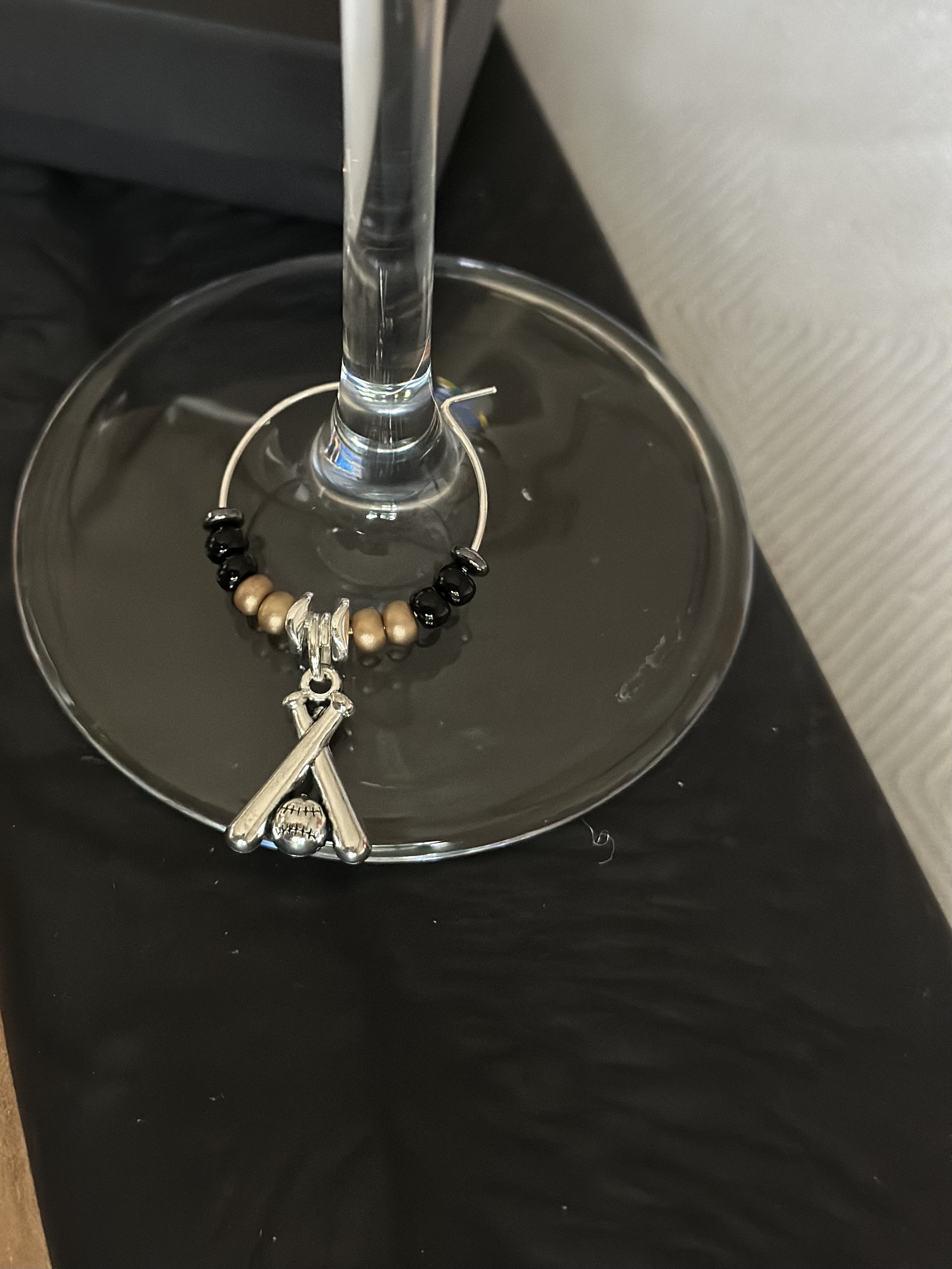 Baseball Bats Wine Charm