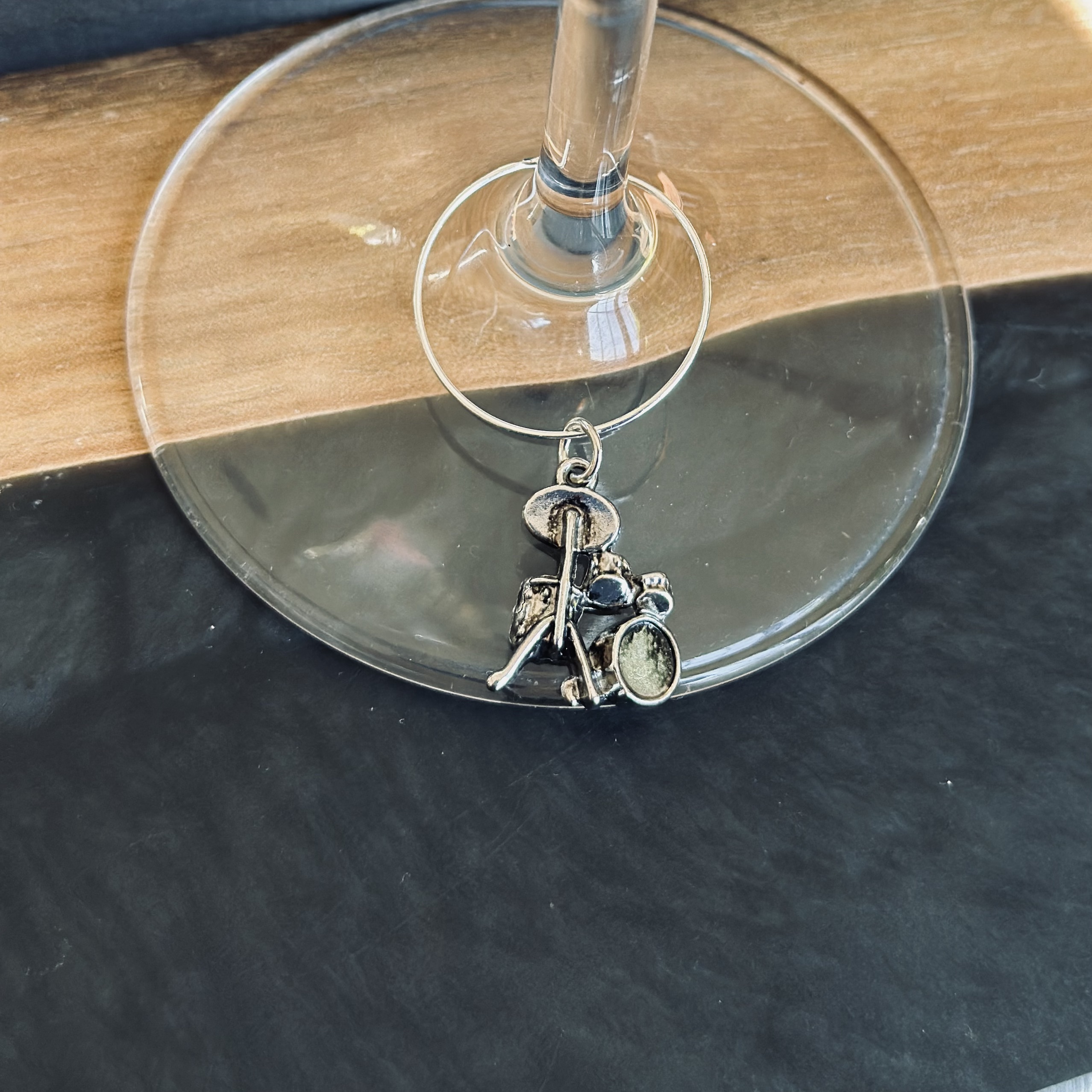 Drums Wine Charm