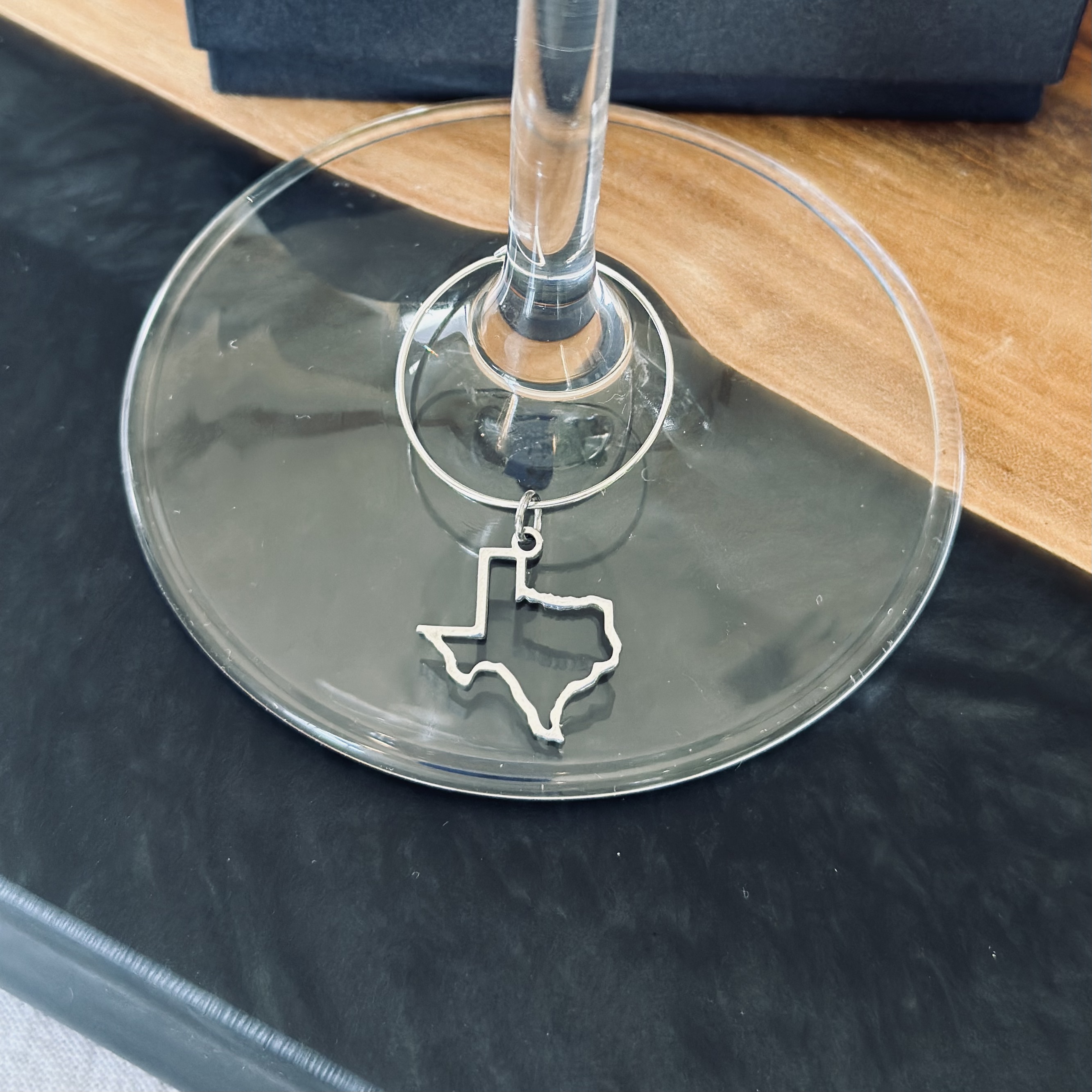 Texas wine charm