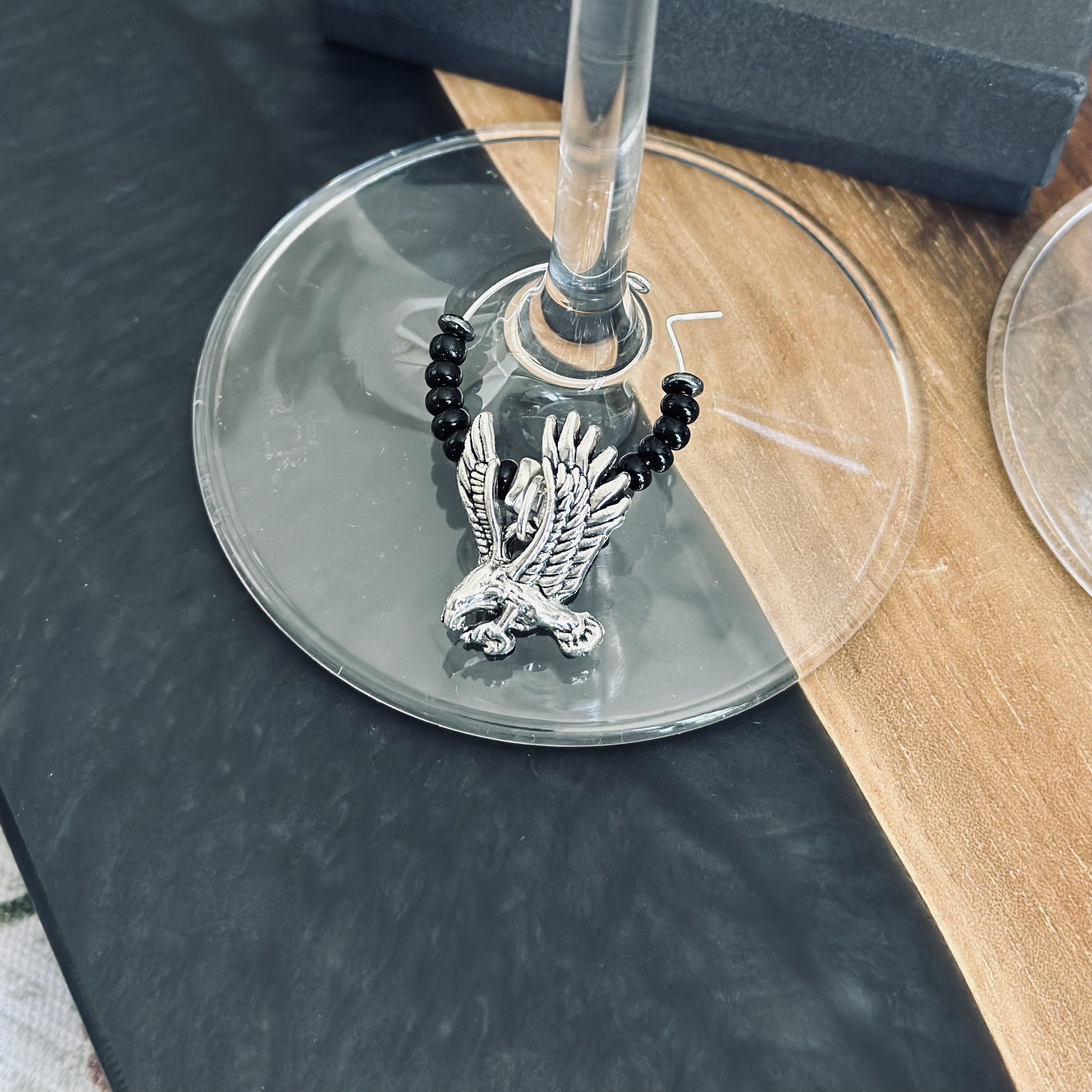 Flying Eagle Wine Charm 