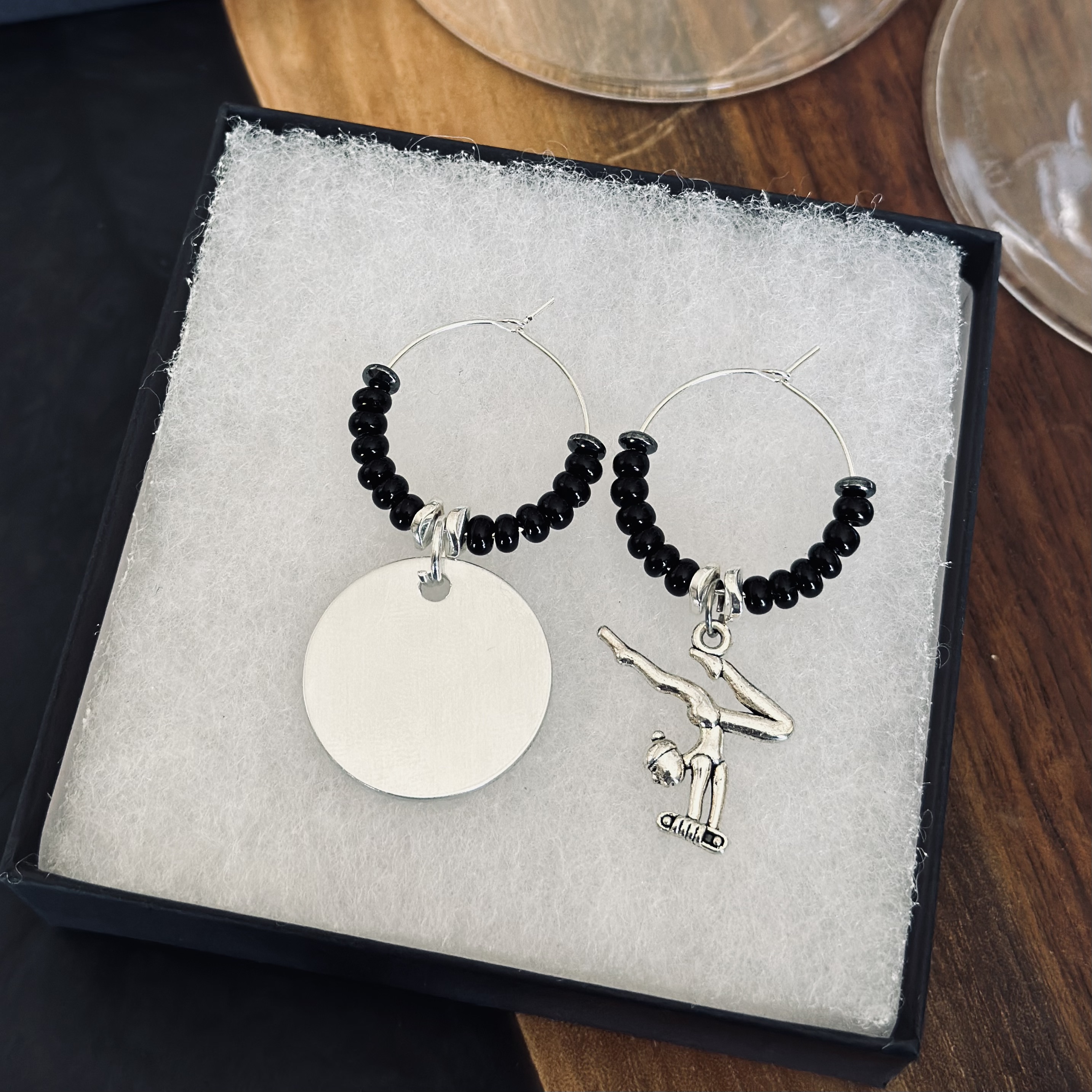 Gymnastics Wine Charms - 2, 3, and 4 piece set