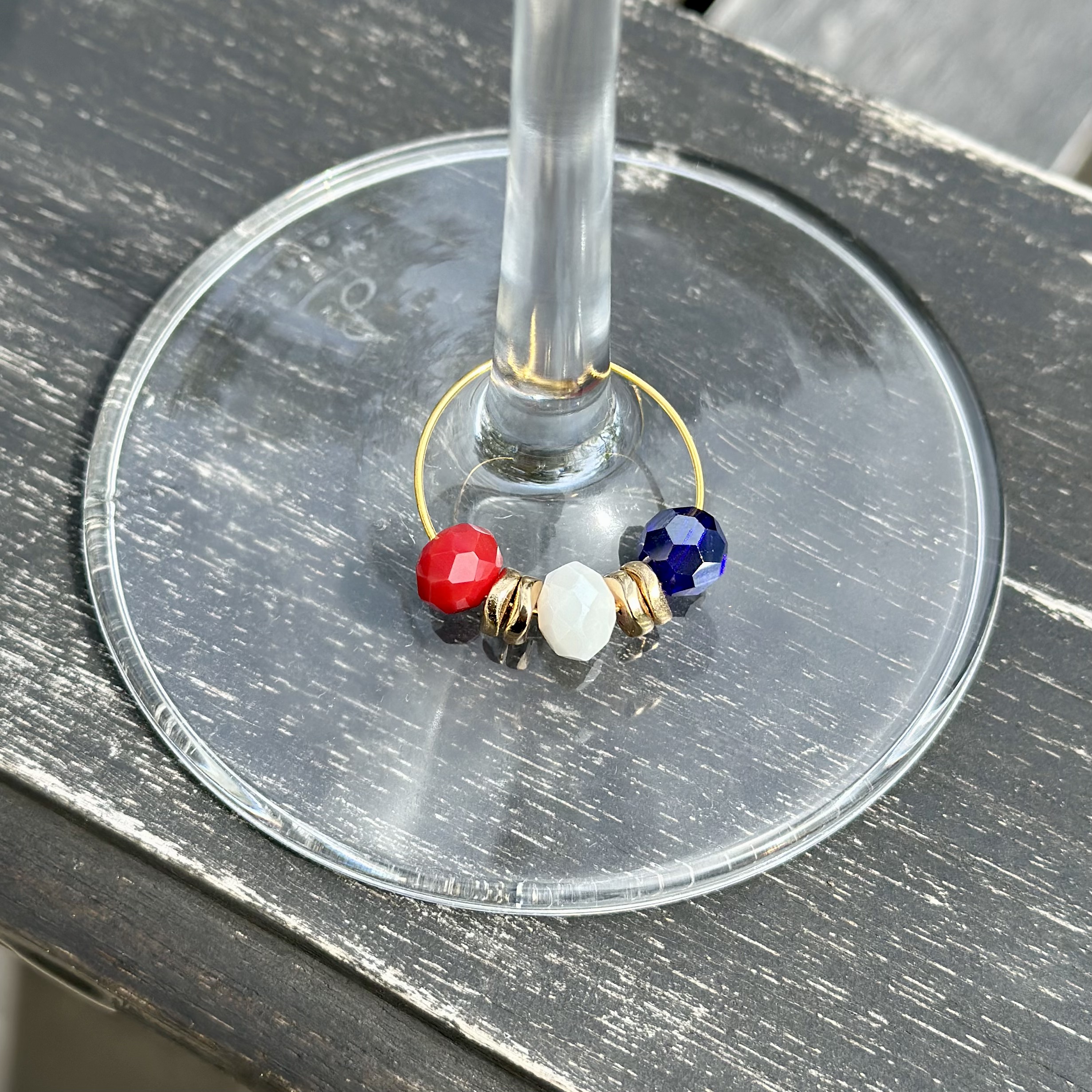 USA Wine Charms - Patriotic Wine Charms