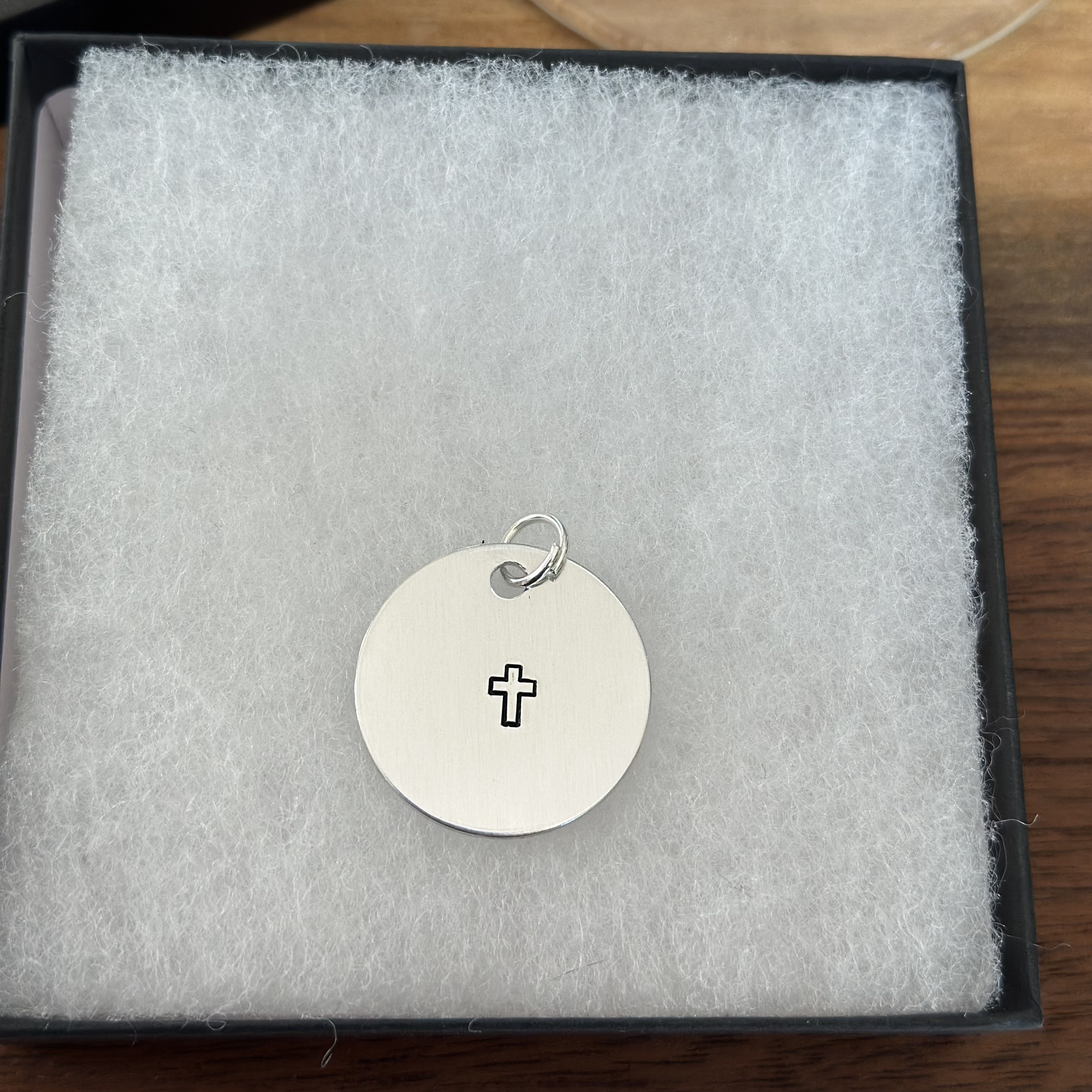 Spiritual Accessories - Hand stamped Cross Style Pendant & Jewelry