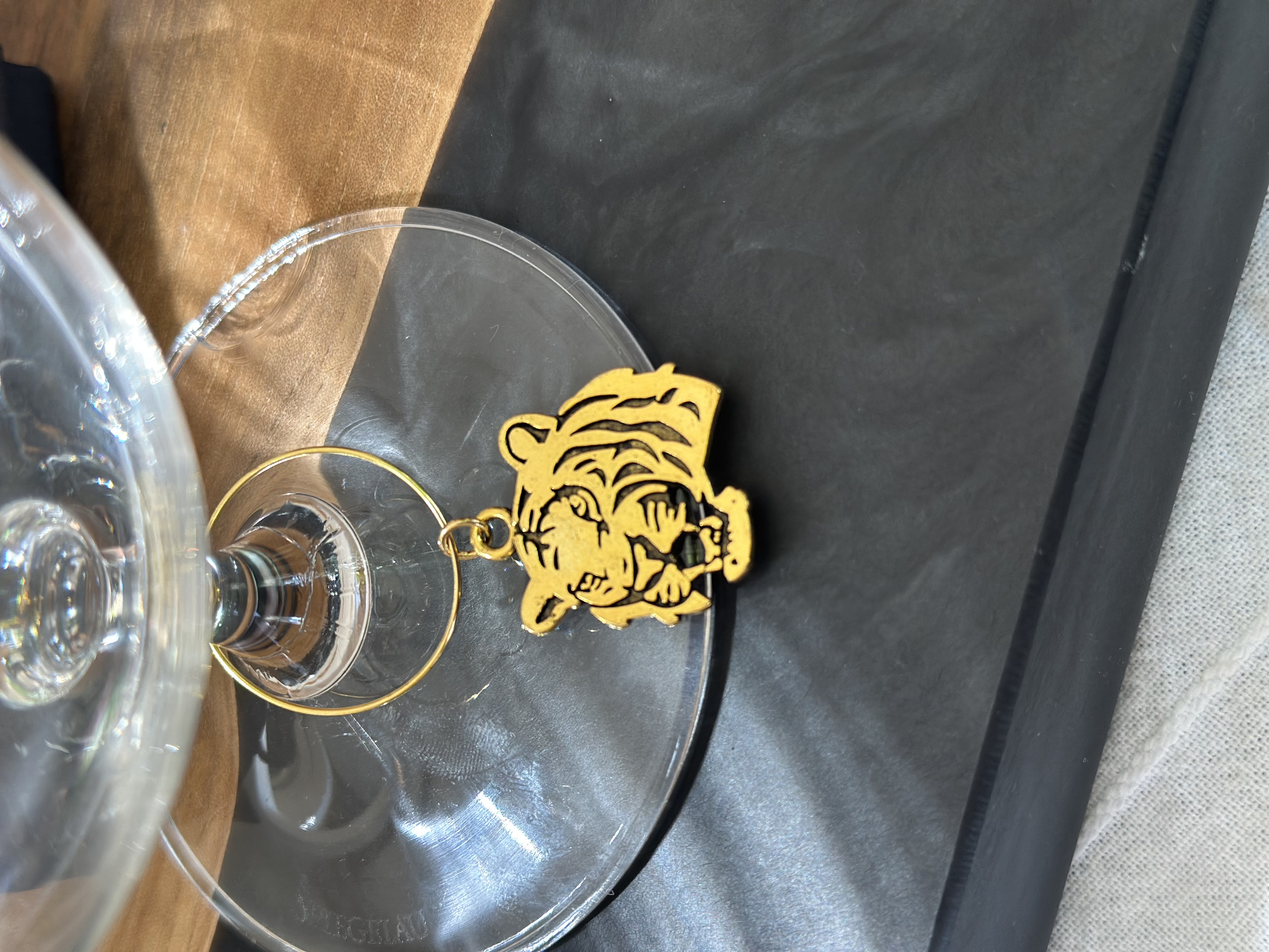 Tiger Wine Charm - Gold tone 