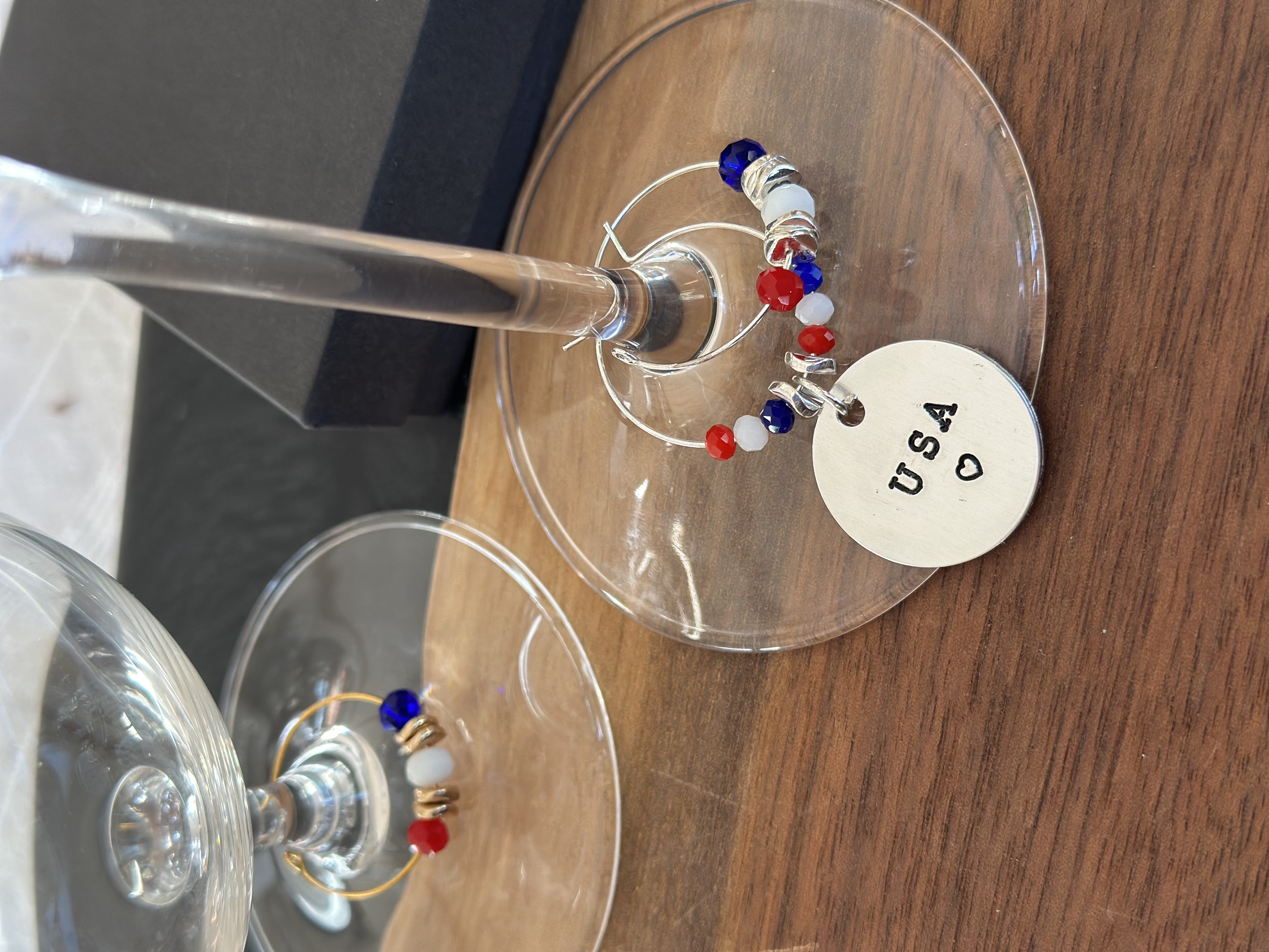 USA Wine Charms - Patriotic Wine Charms