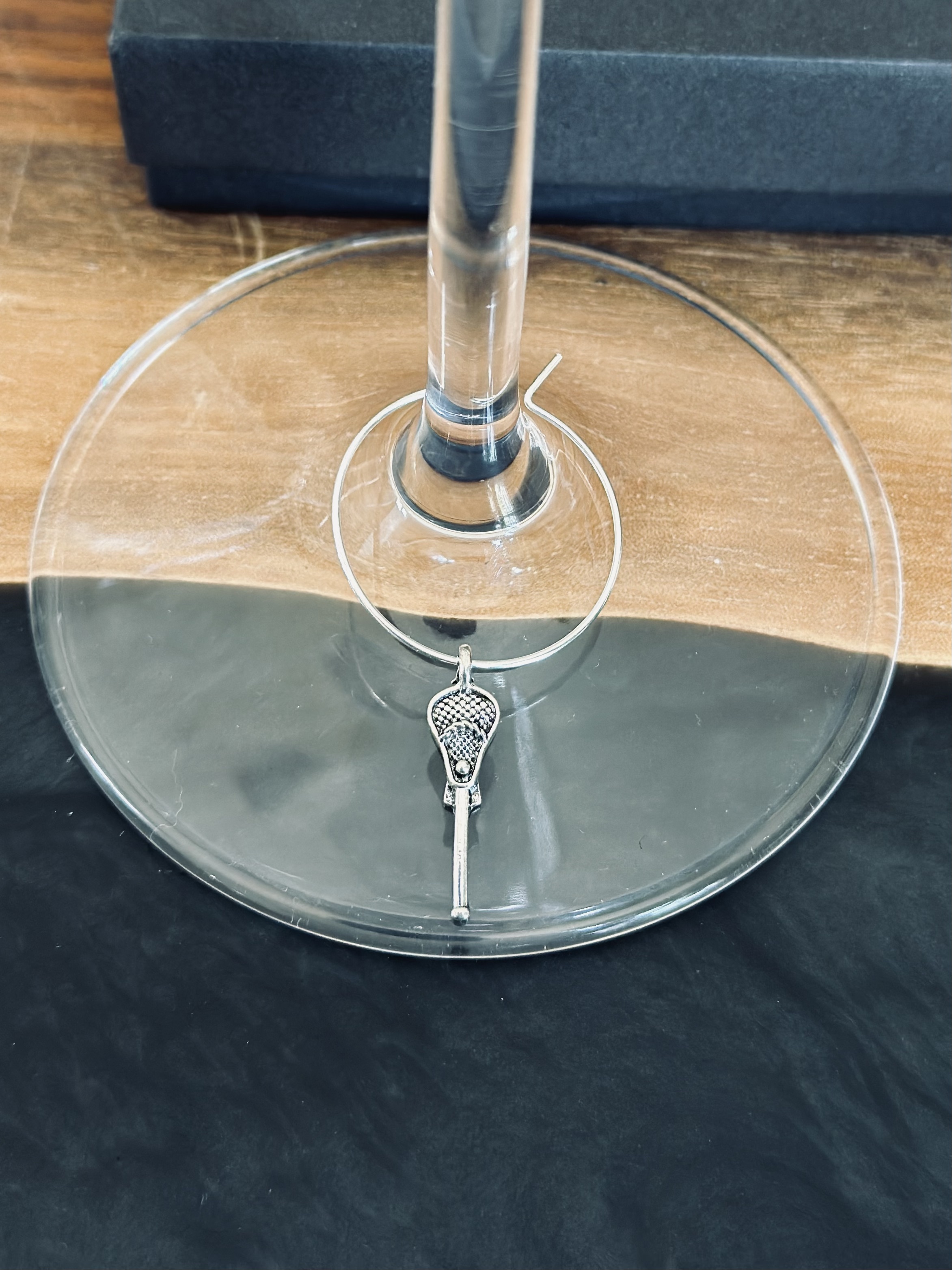 Fully Customizable Lacrosse Wine Charms 