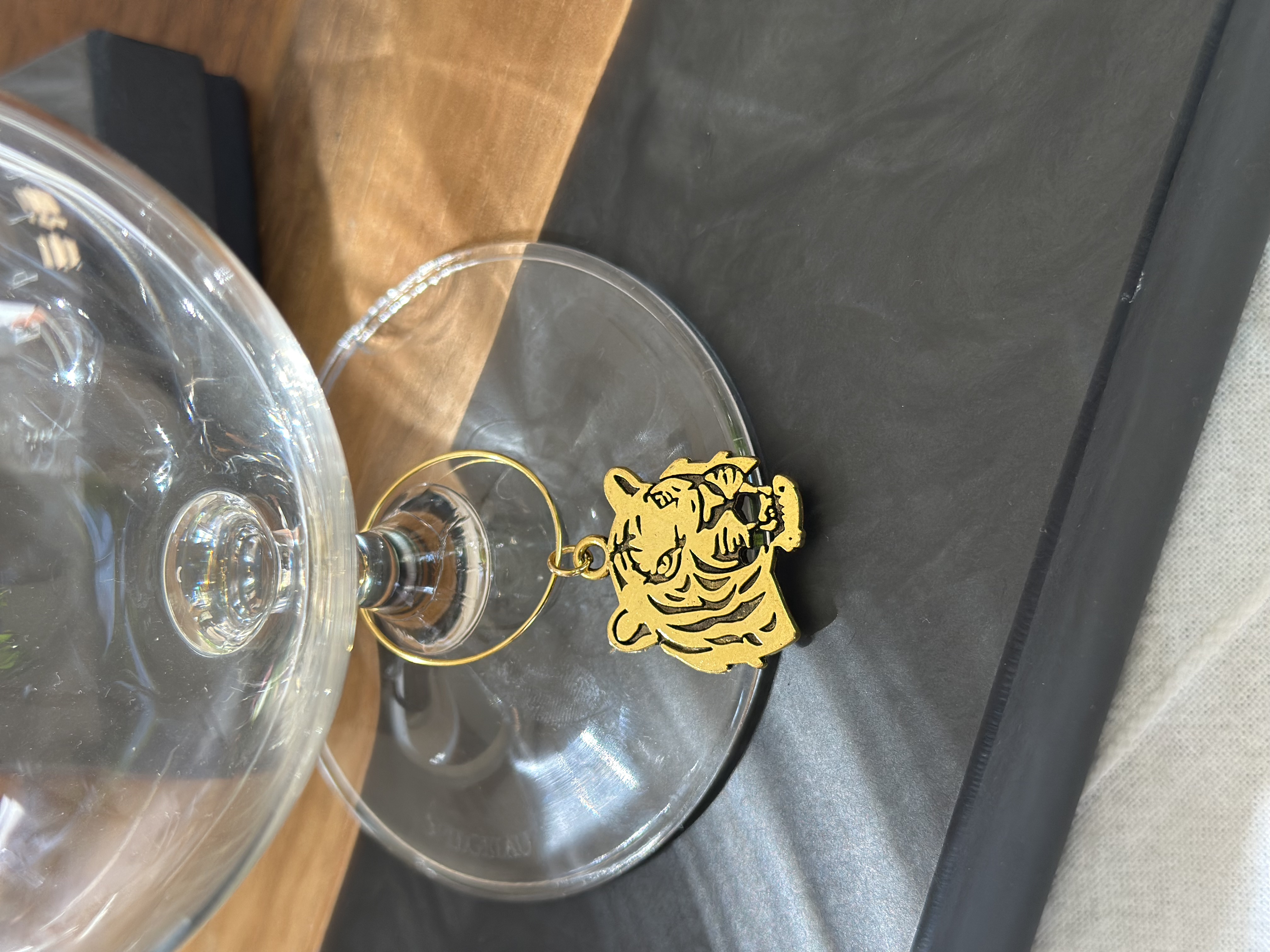 Tiger Wine Charm - Gold tone