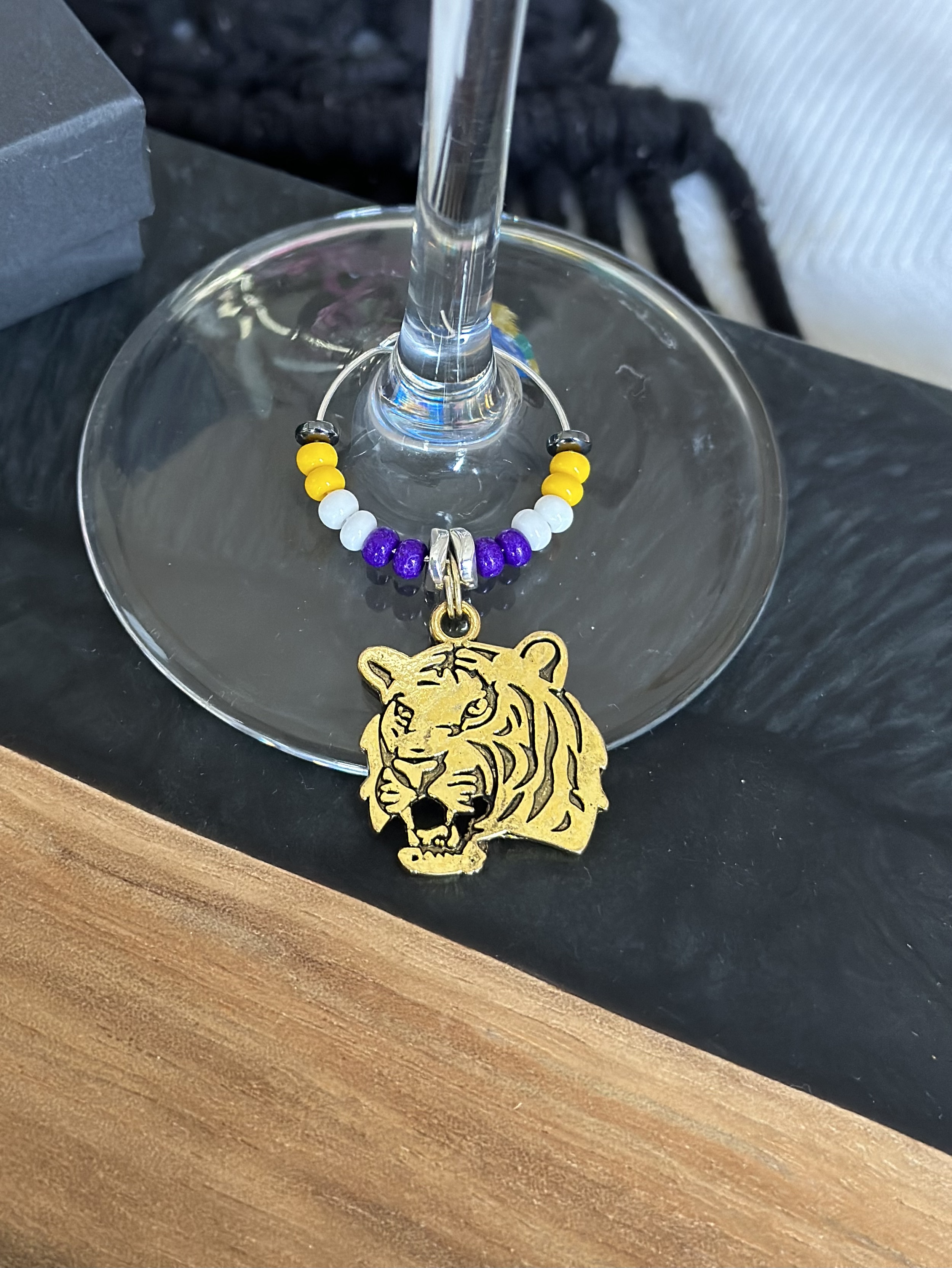 Tiger Wine Charm - Gold tone 