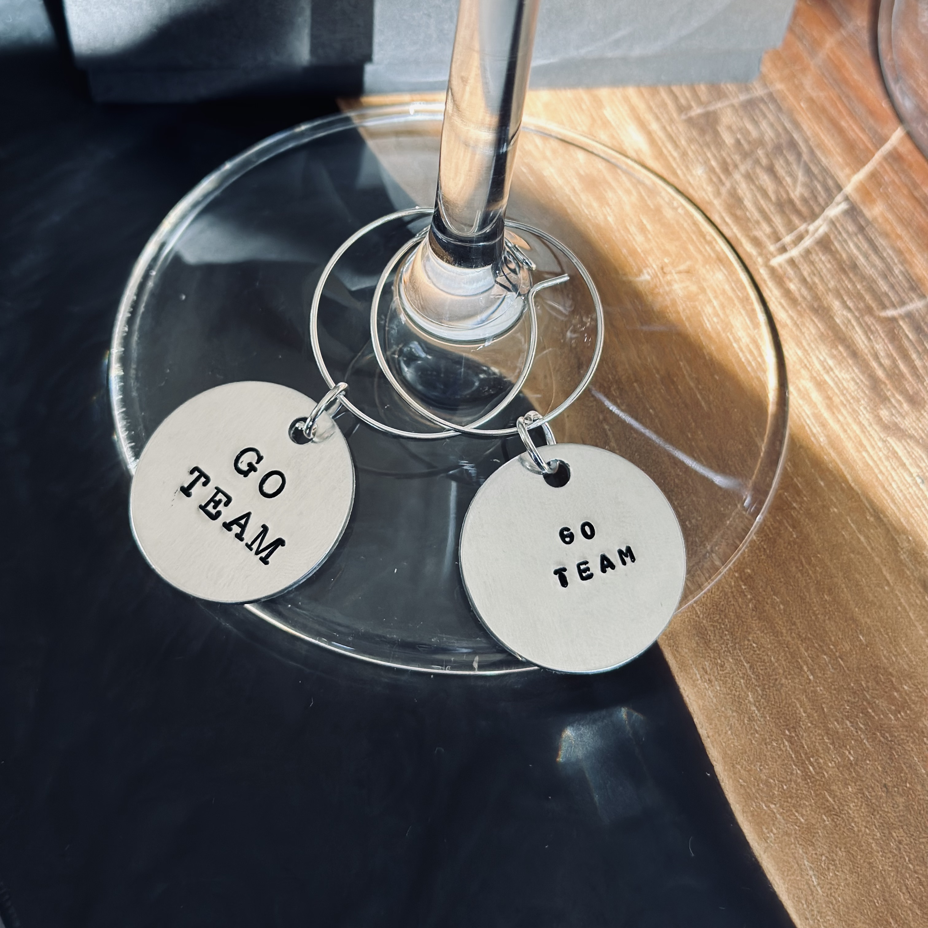 Volleyball Wine Charms - 2 piece set