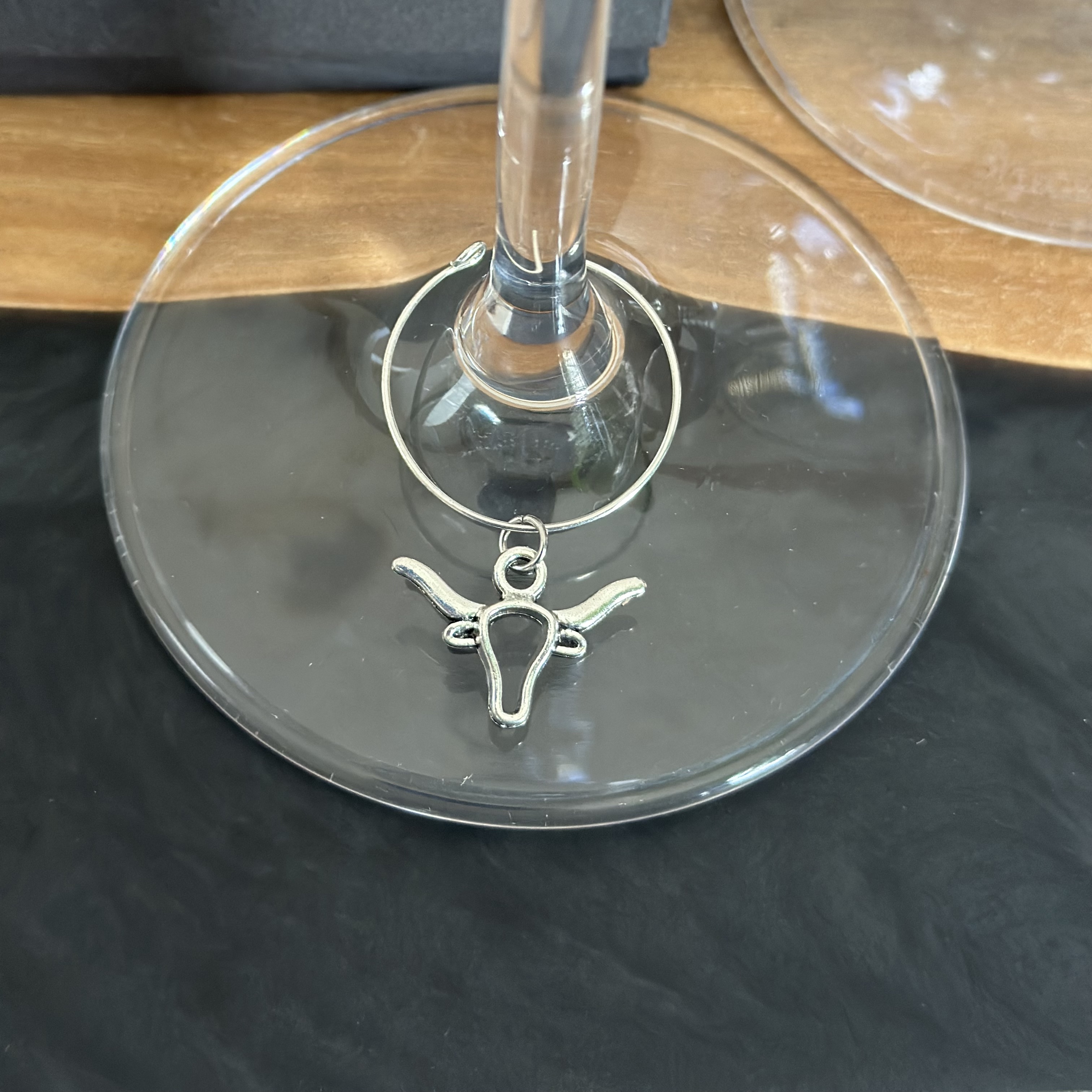 Longhorn Wine Charm for Southern Theme Parties