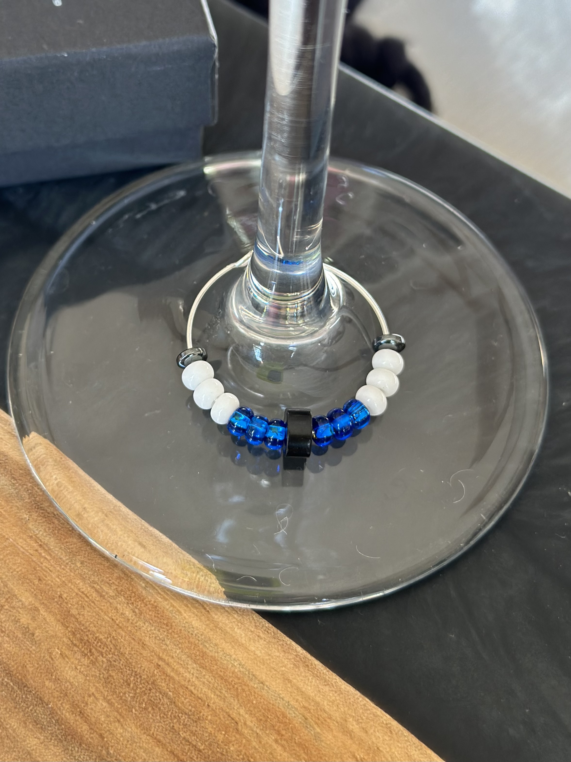 Signature Hockey Puck Inspired Wine Charm 