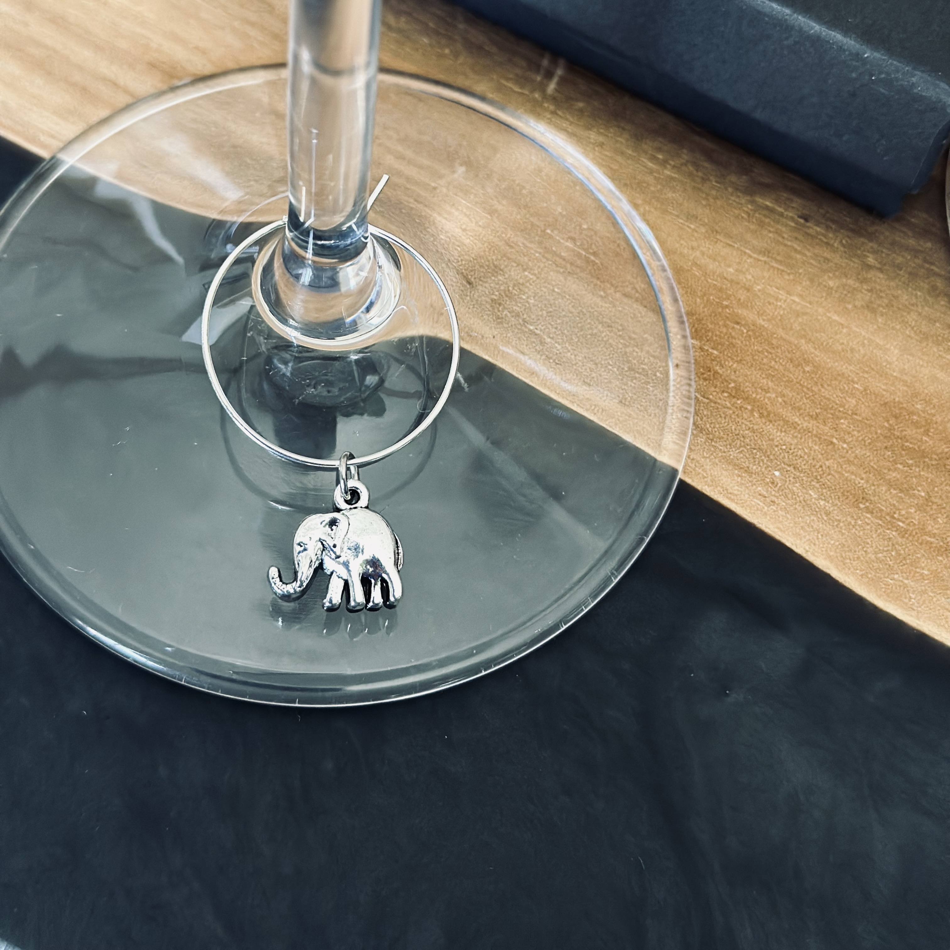 Elephant Wine Glass Charm