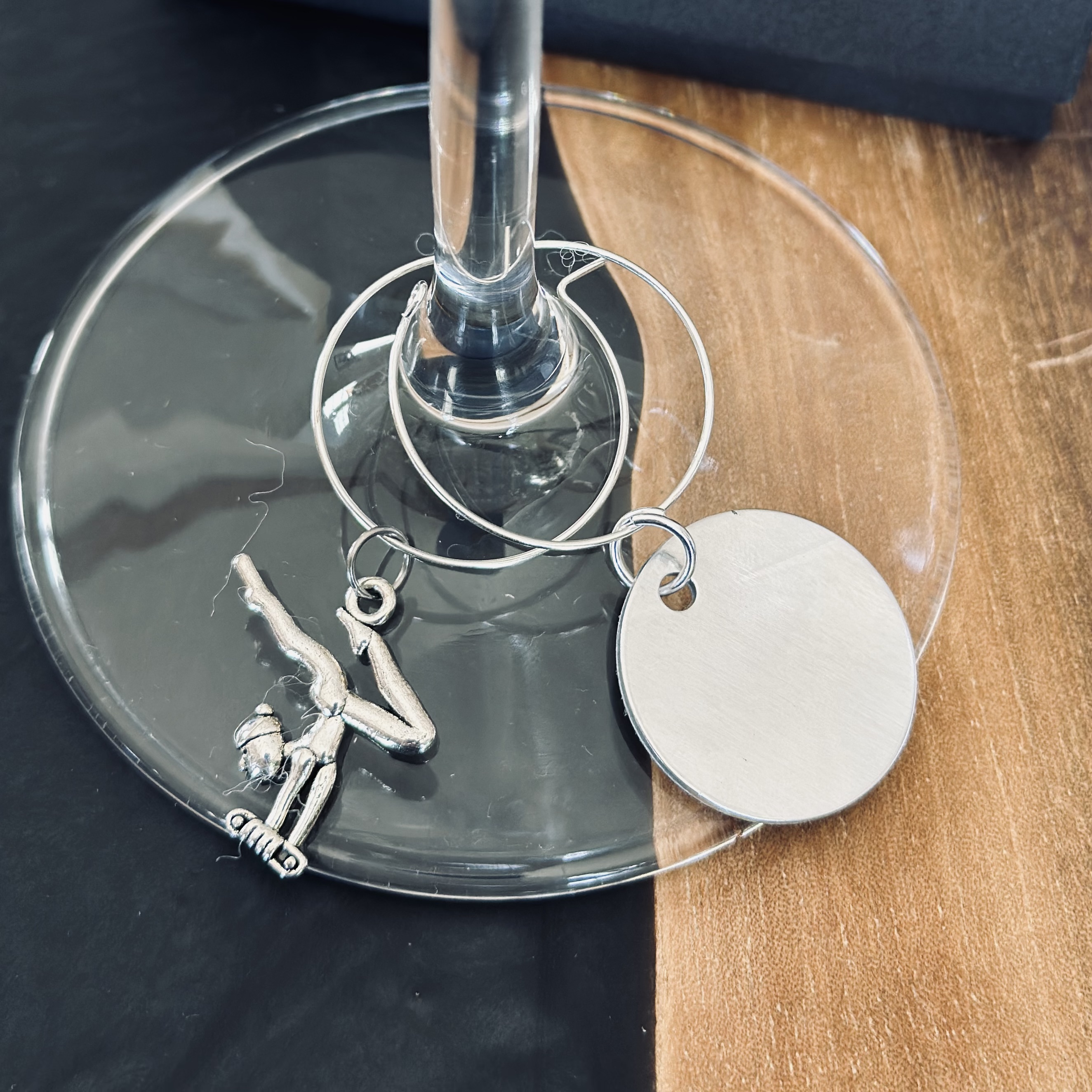 Gymnastics Wine Charms - 2, 3, and 4 piece set