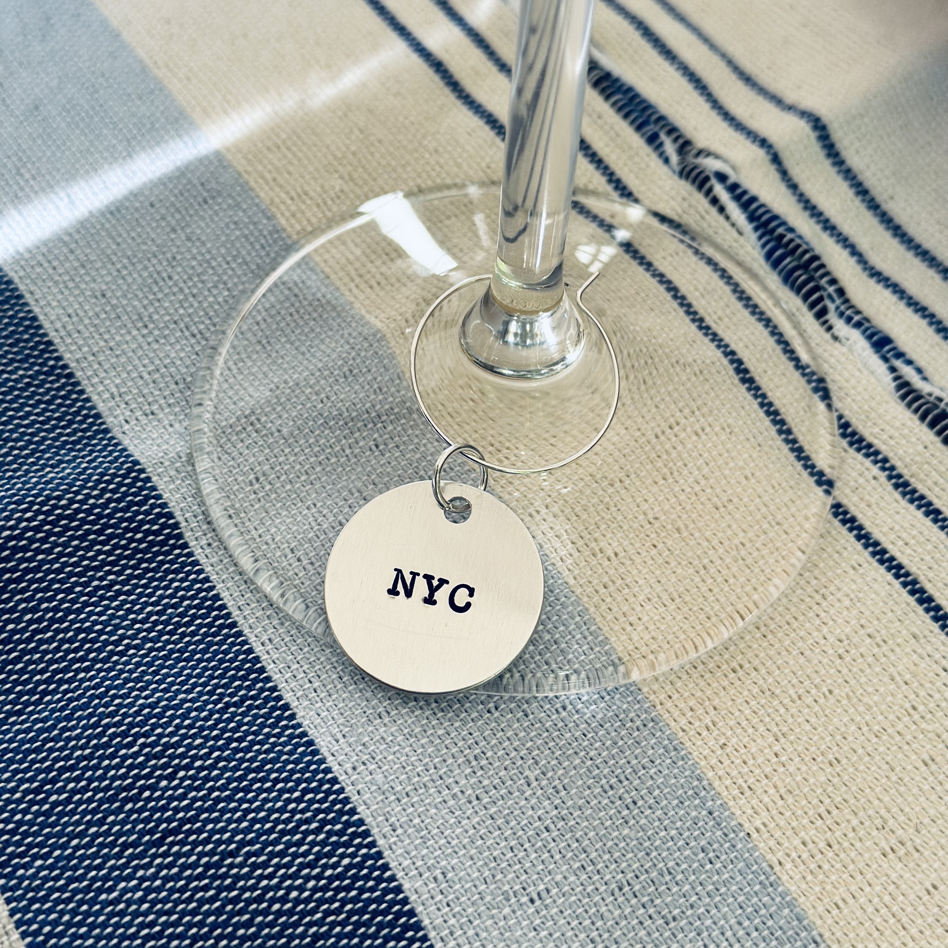 Personalized City Wine Charms and State Wine charms