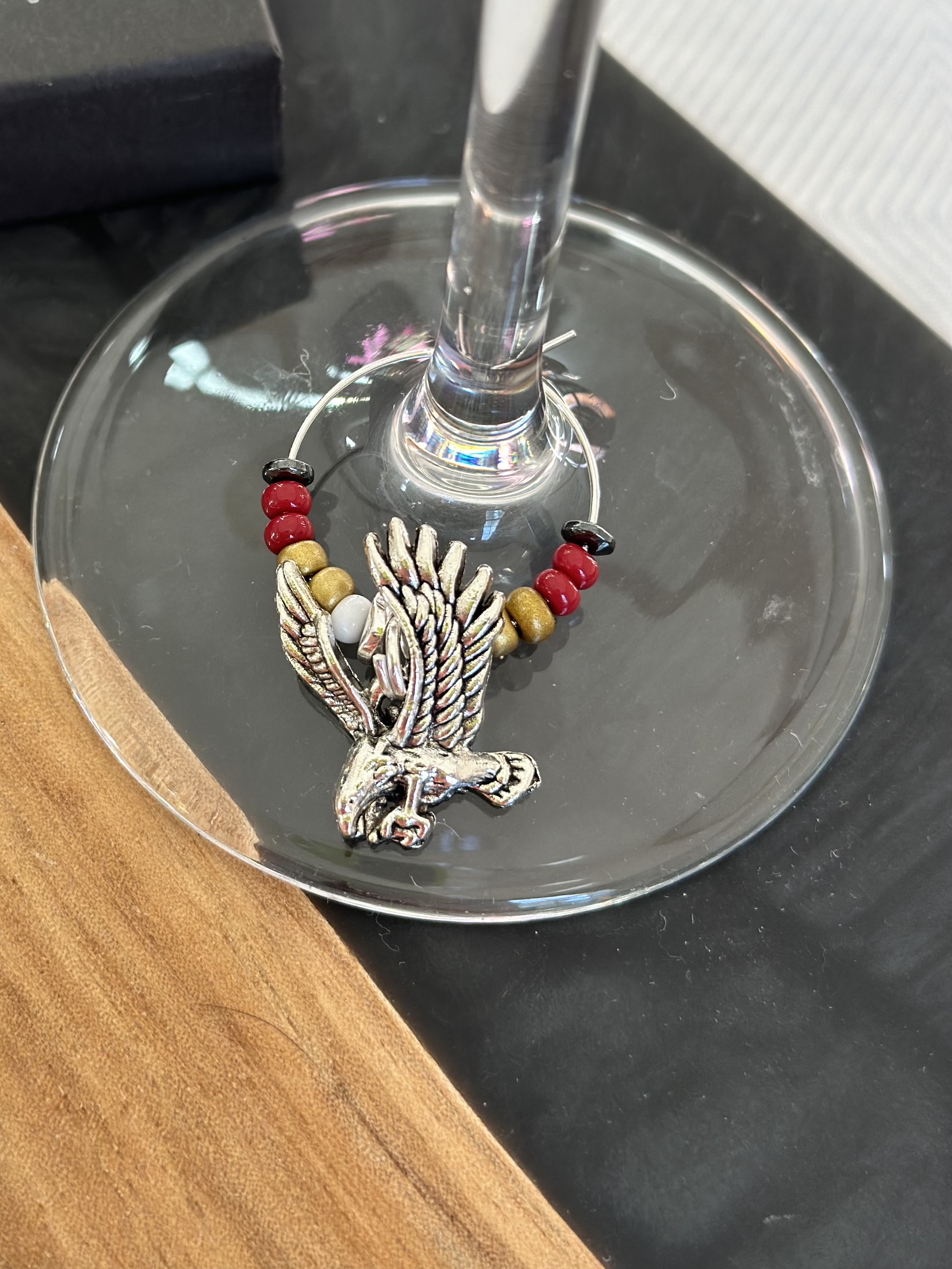 Flying Eagle Wine Charm 
