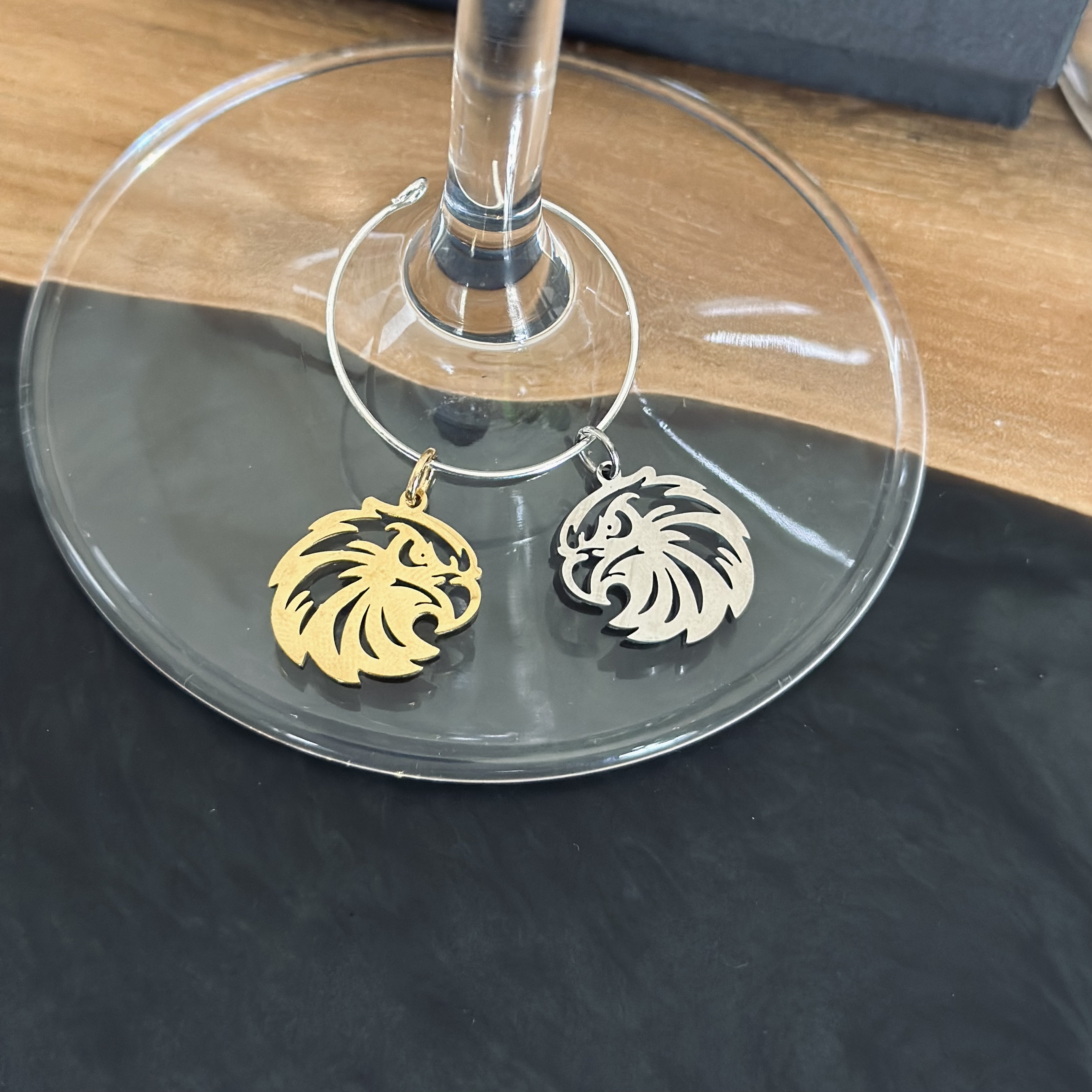 Eagle Wine Charm