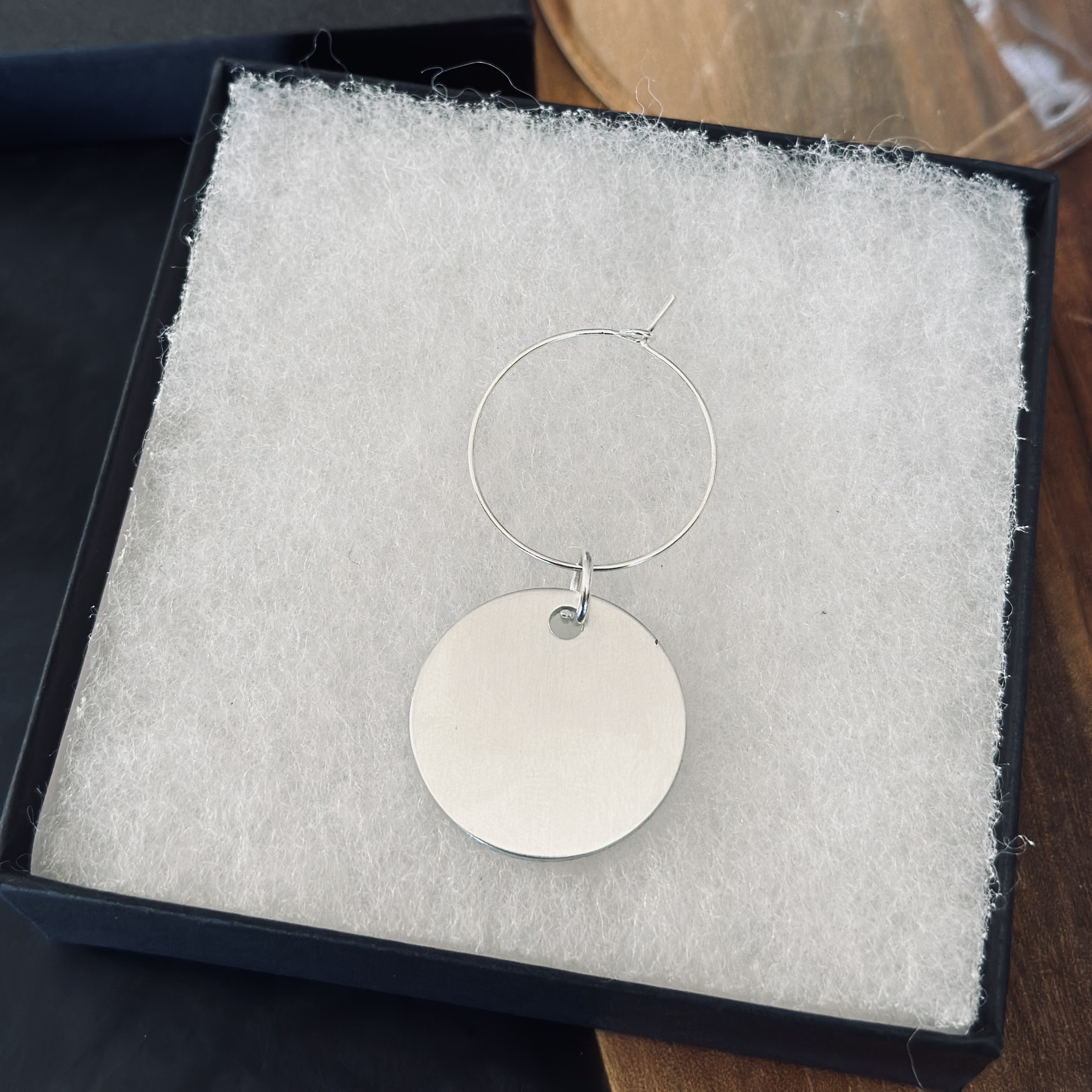 Personalized Wine Charms - Hand Stamped Pendants