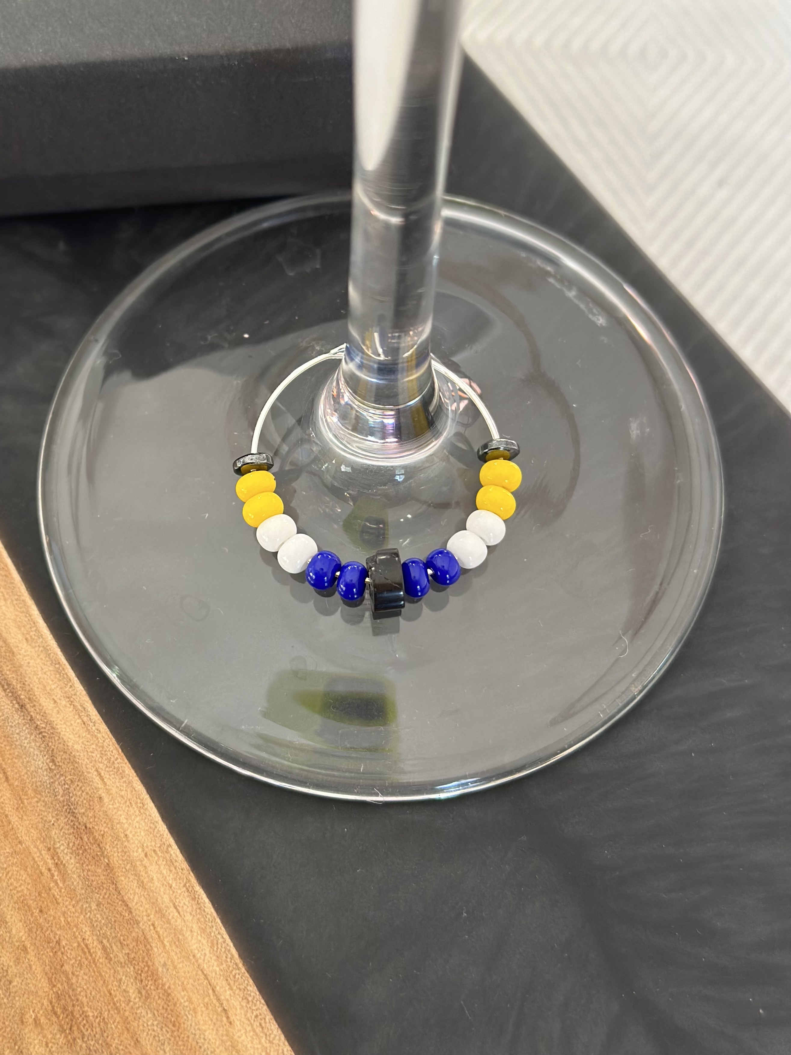 Signature Hockey Puck Inspired Wine Charm 