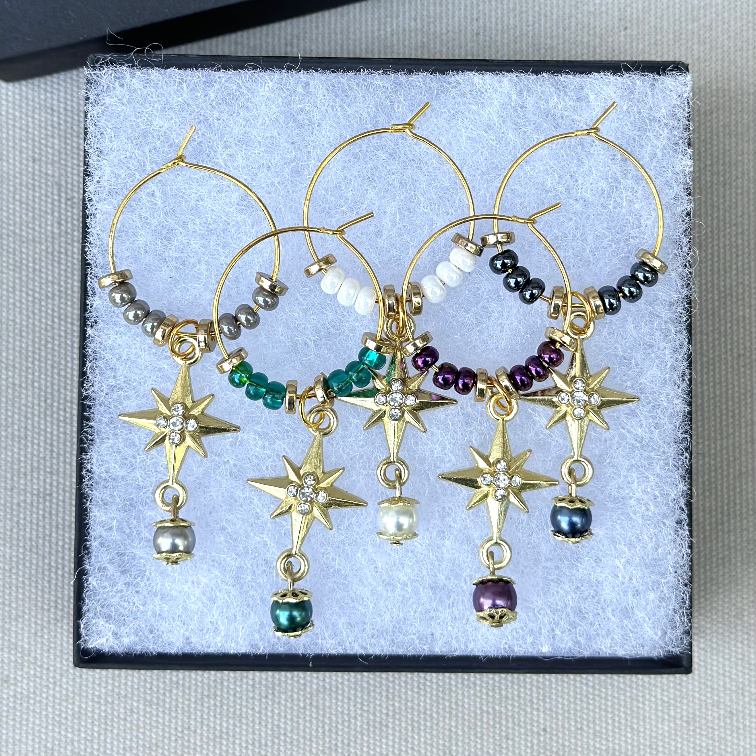 Star of Bethlehem Wine Charms