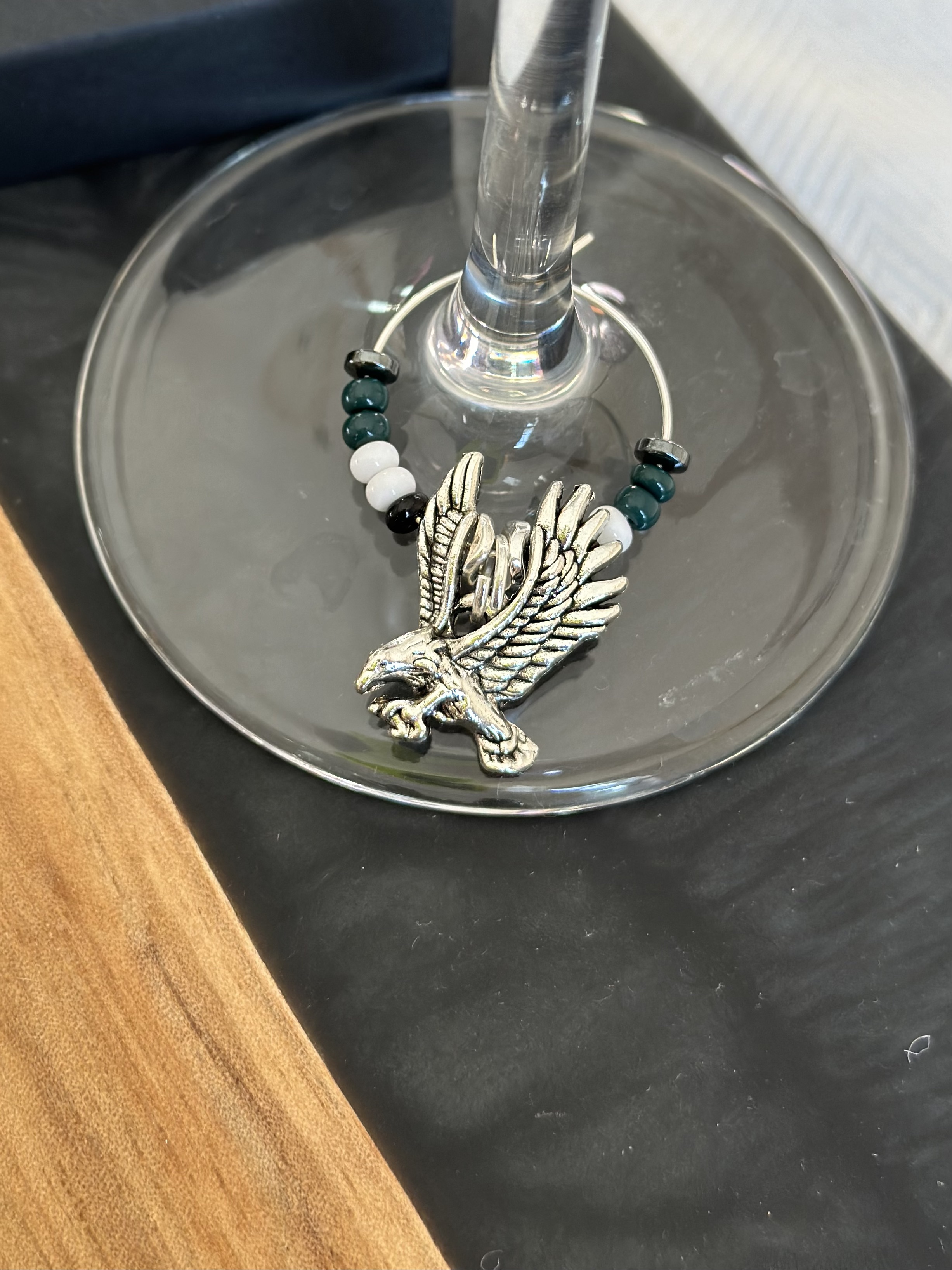 Flying Eagle Wine Charm 