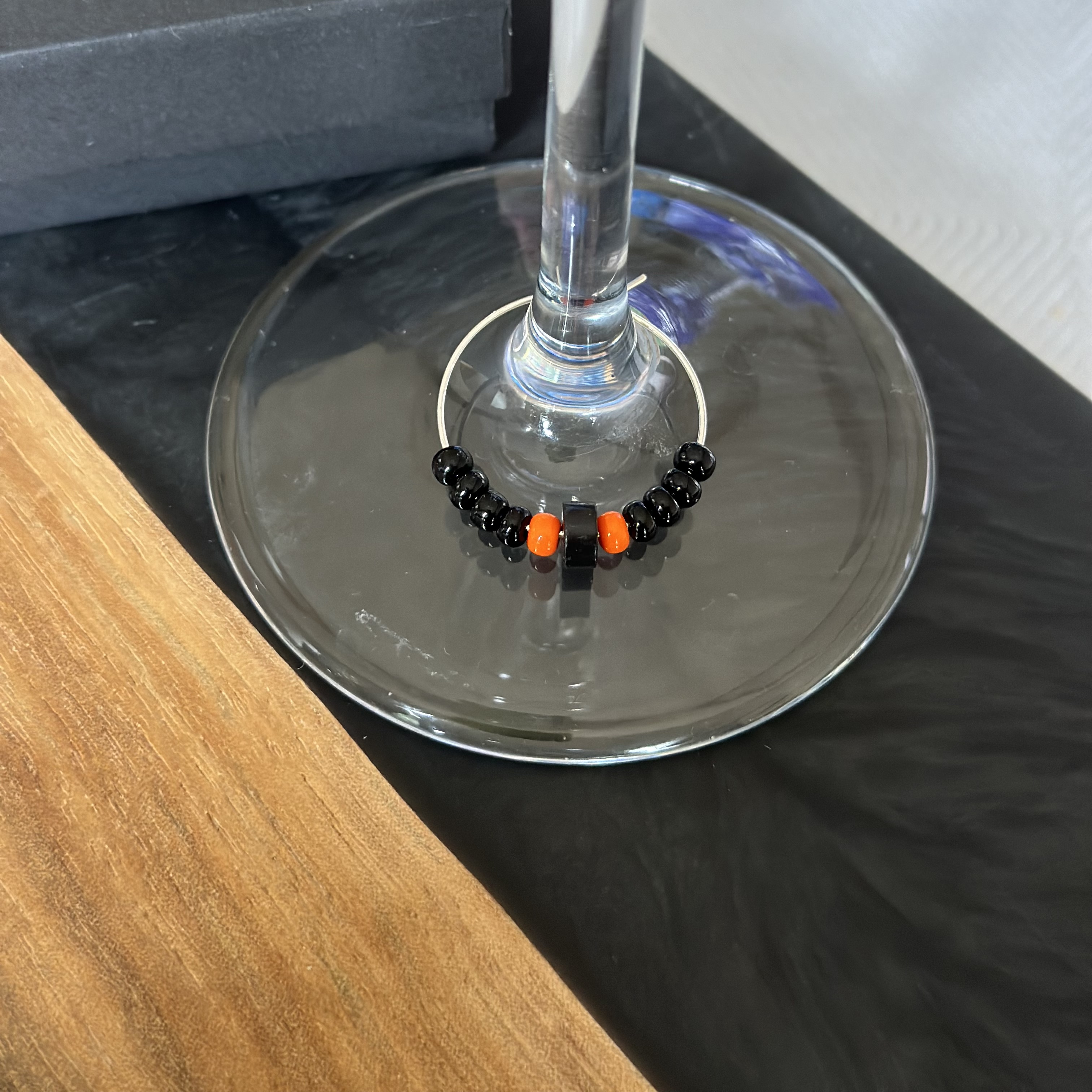 Signature Hockey Puck Inspired Wine Charm 