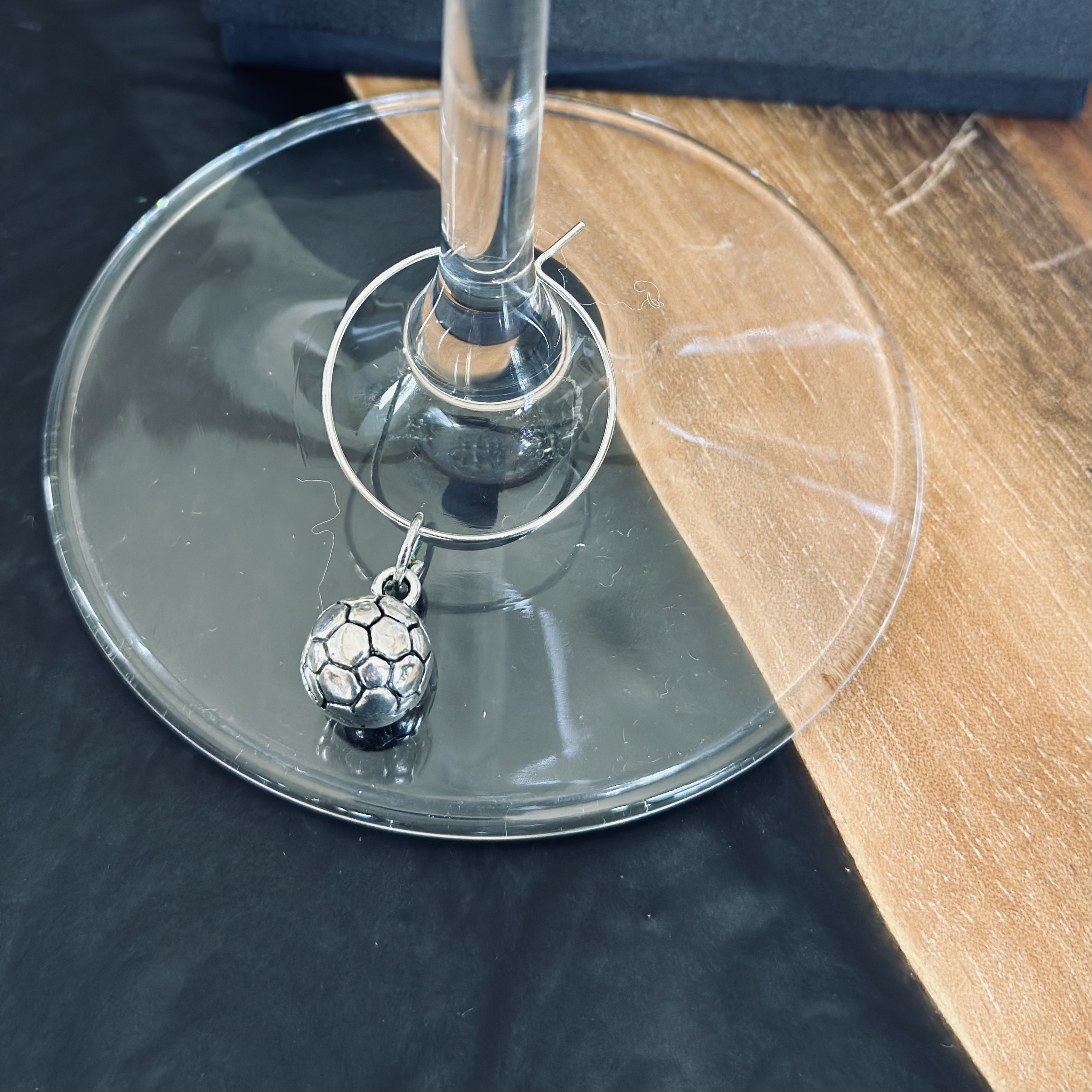Soccer Wine Charms Set