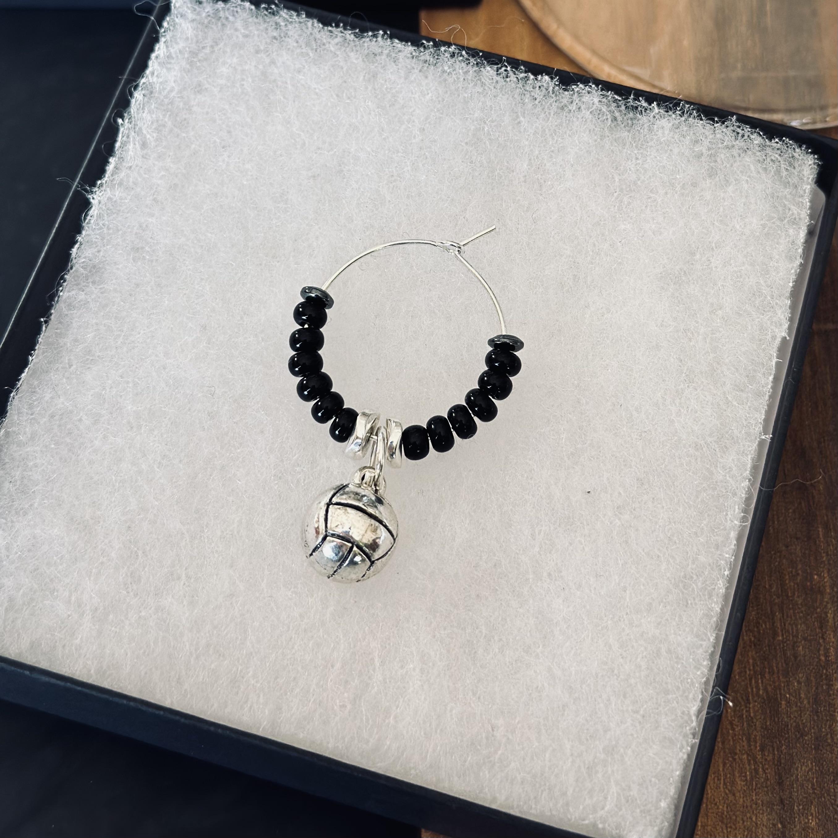 Customizable Volleyball Wine Charms