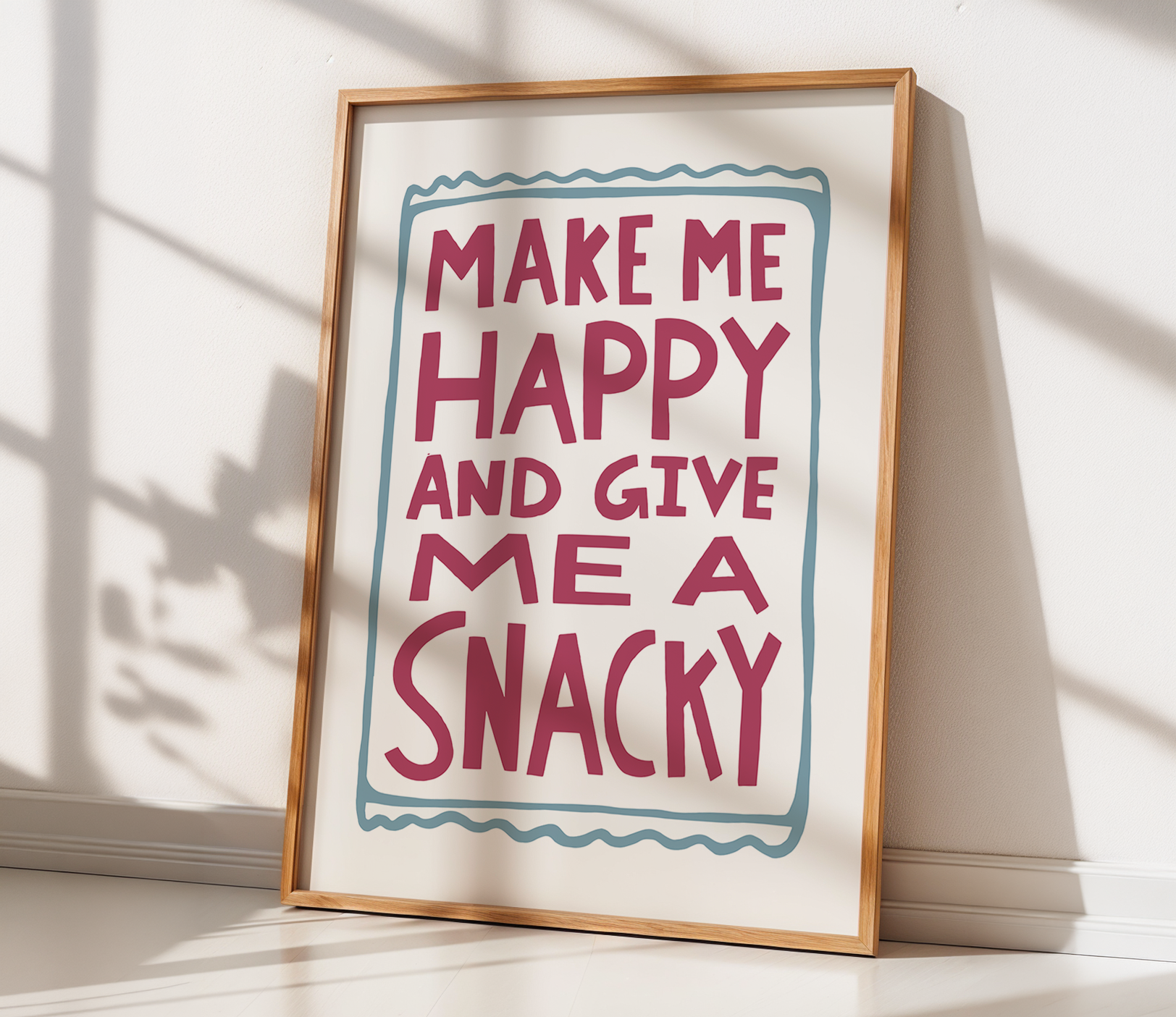 Make Happy Give Snacky (White, Digital Download)