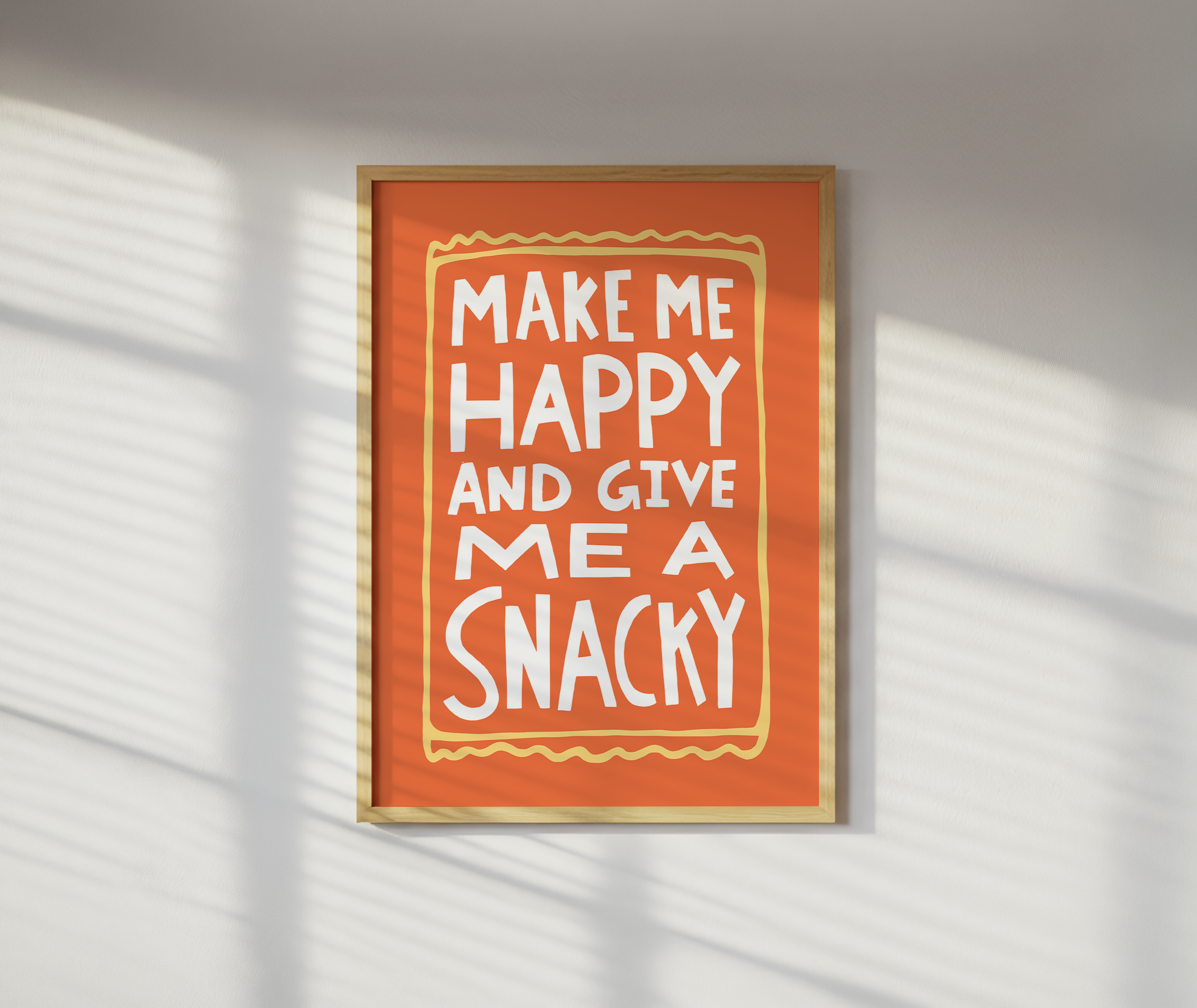 Make Happy Give Snacky (Orange, Digital Download)