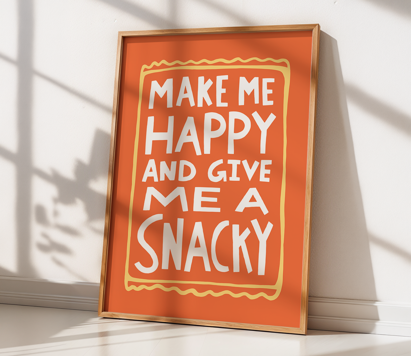 Make Happy Give Snacky (Orange, Digital Download)