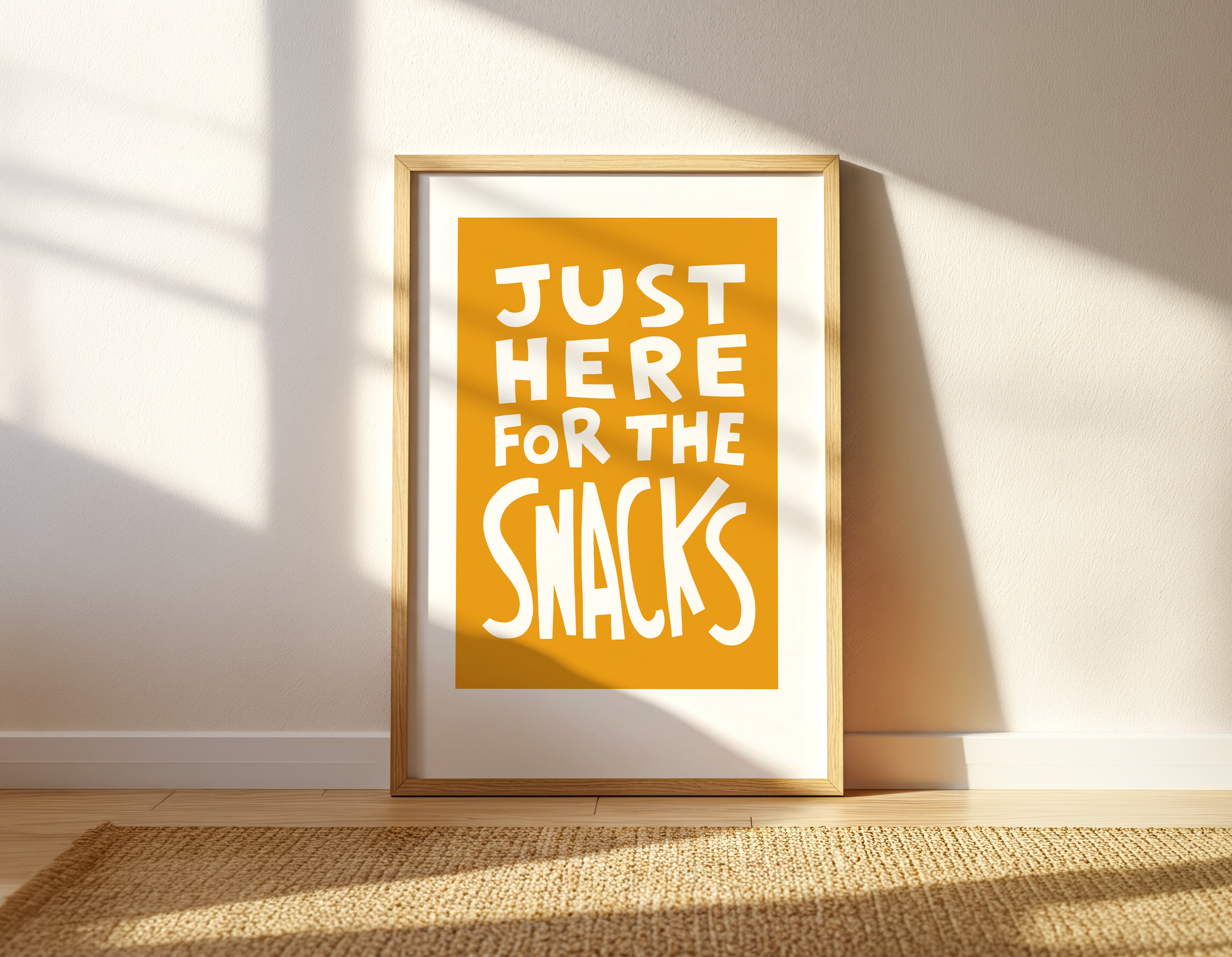 Just Here For The Snacks (Yellow, Digital Download)