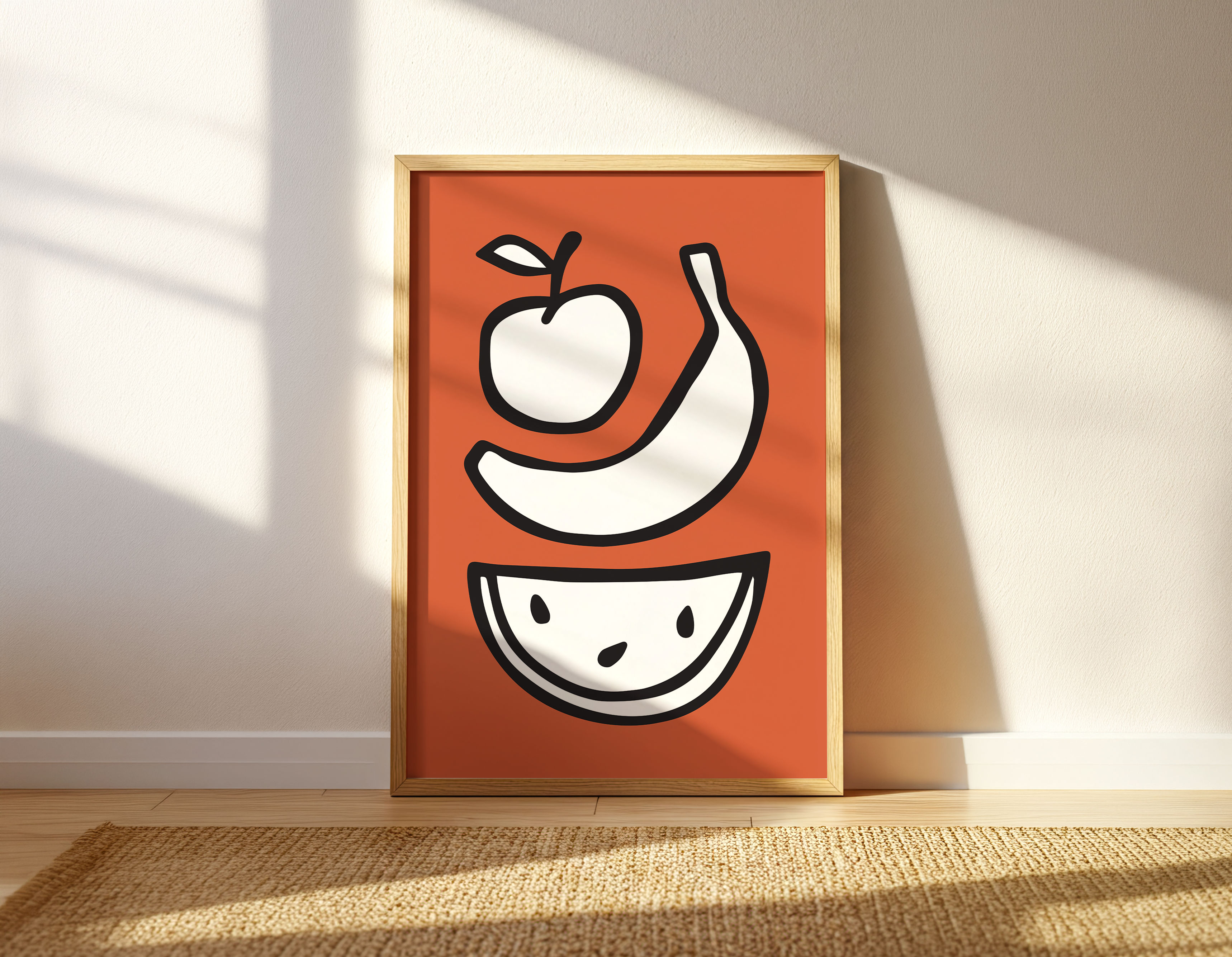 Apple Banana Watermelon (Red, Digital Download)