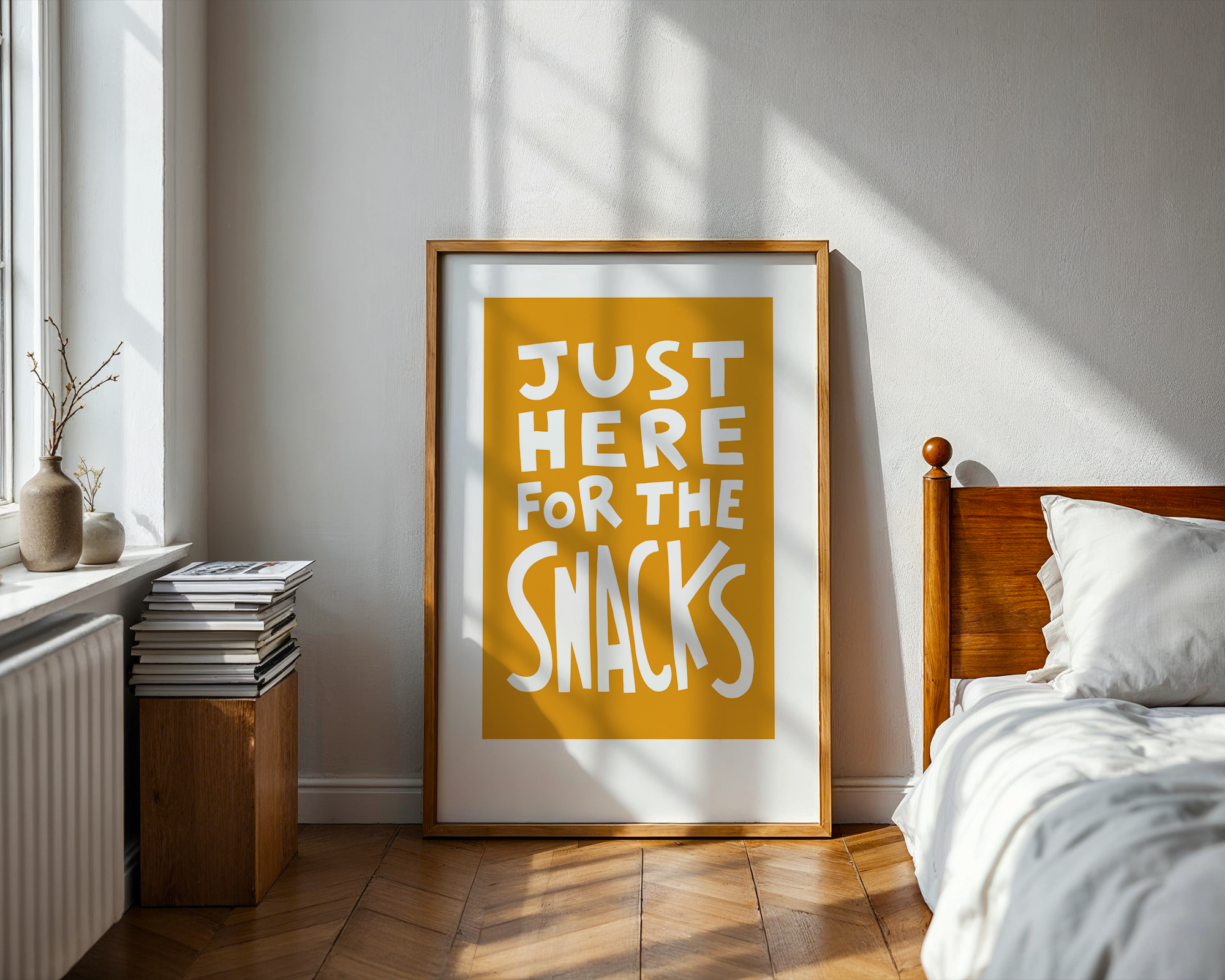 Just Here For The Snacks (Yellow, Digital Download)