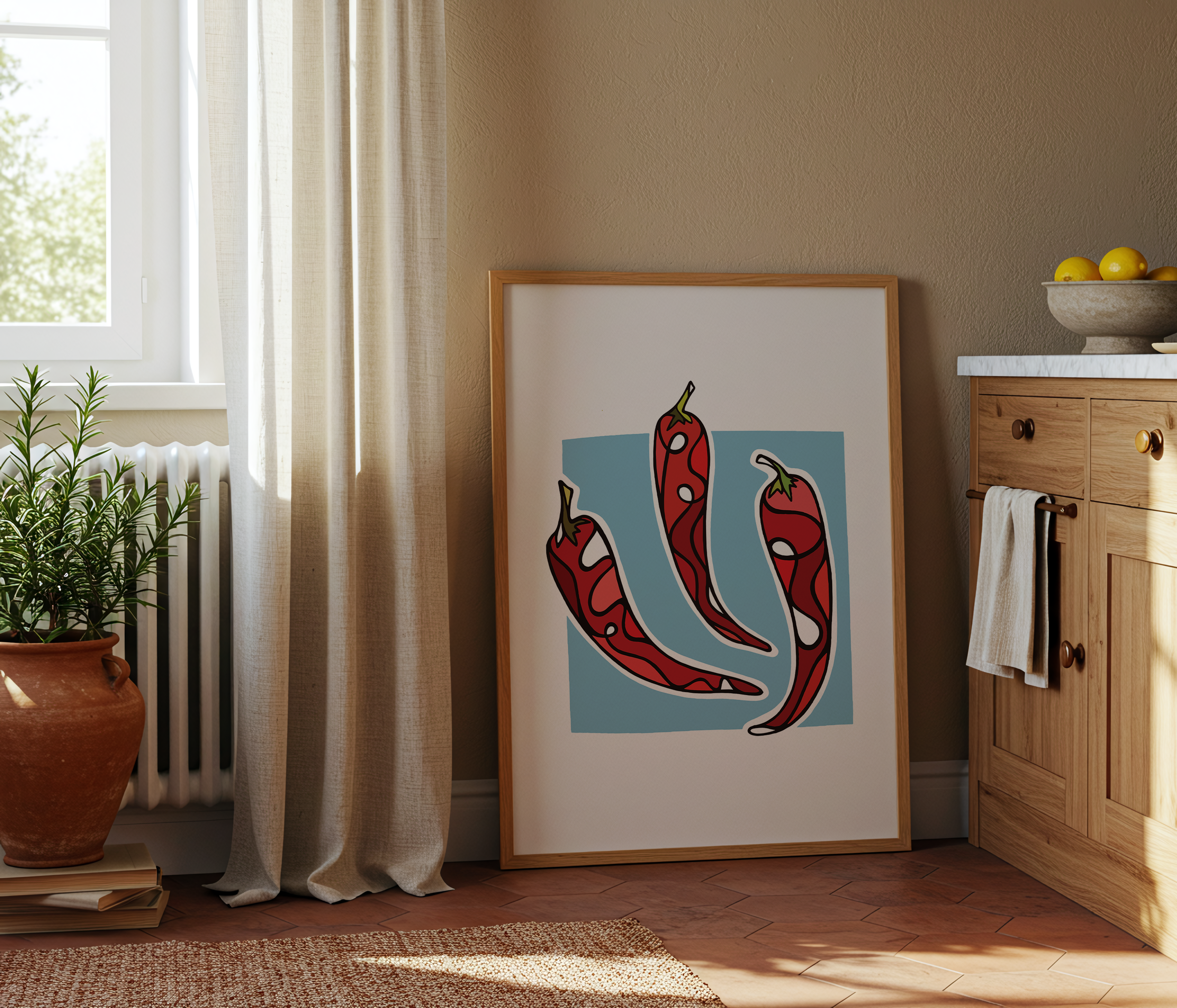 Swirly Chili Peppers (Digital Download)