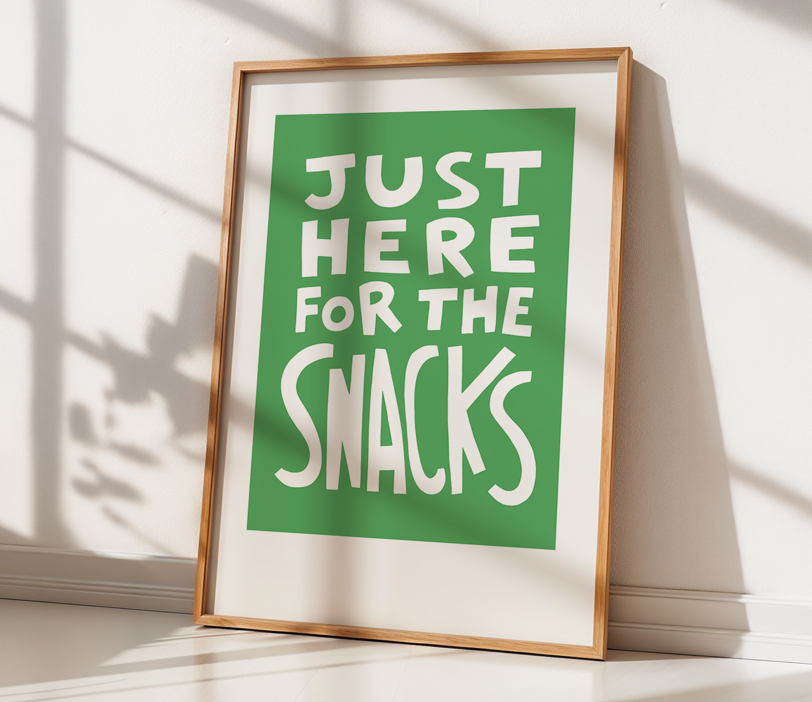 Just Here For The Snacks (Green, Digital Download)