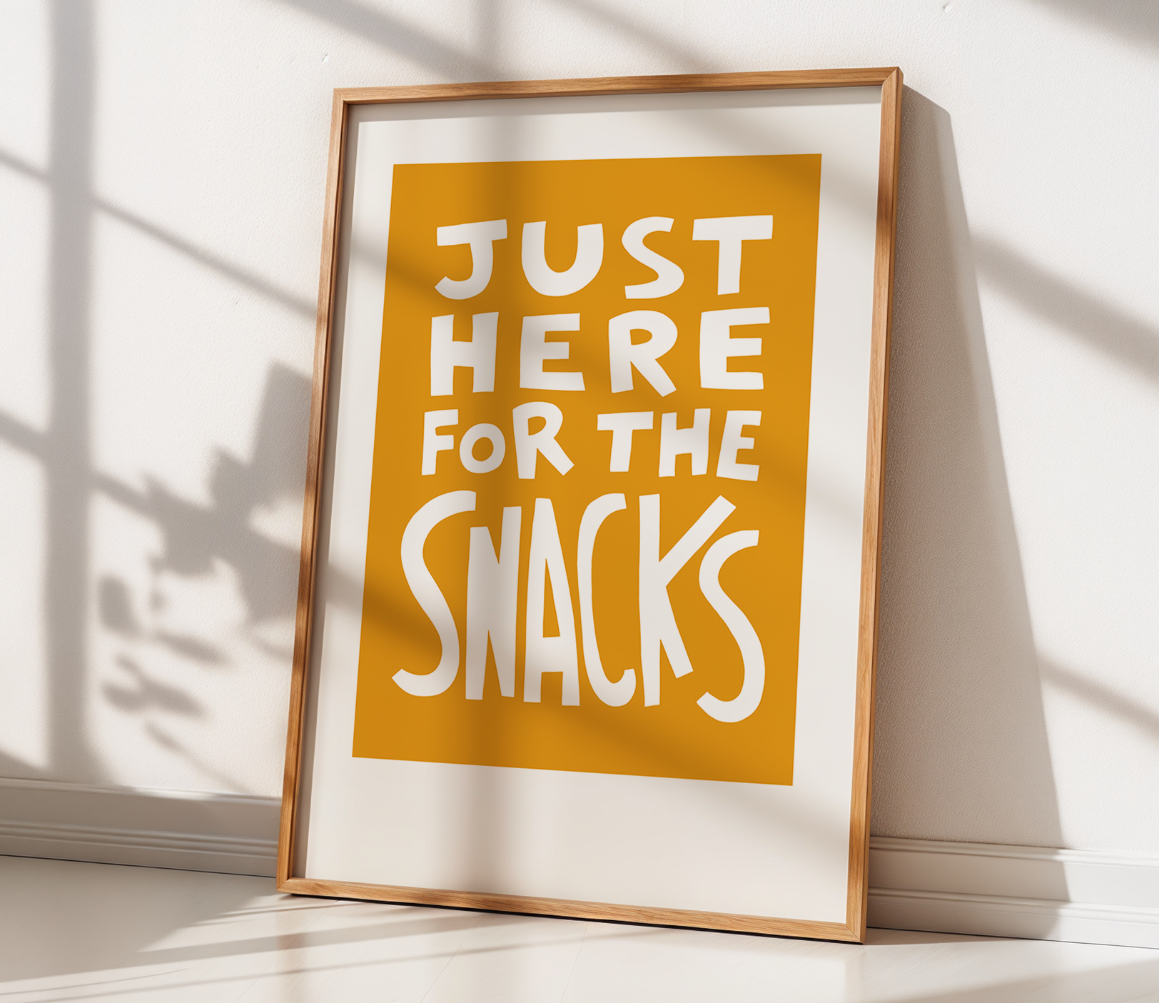 Just Here For The Snacks (Yellow, Digital Download)