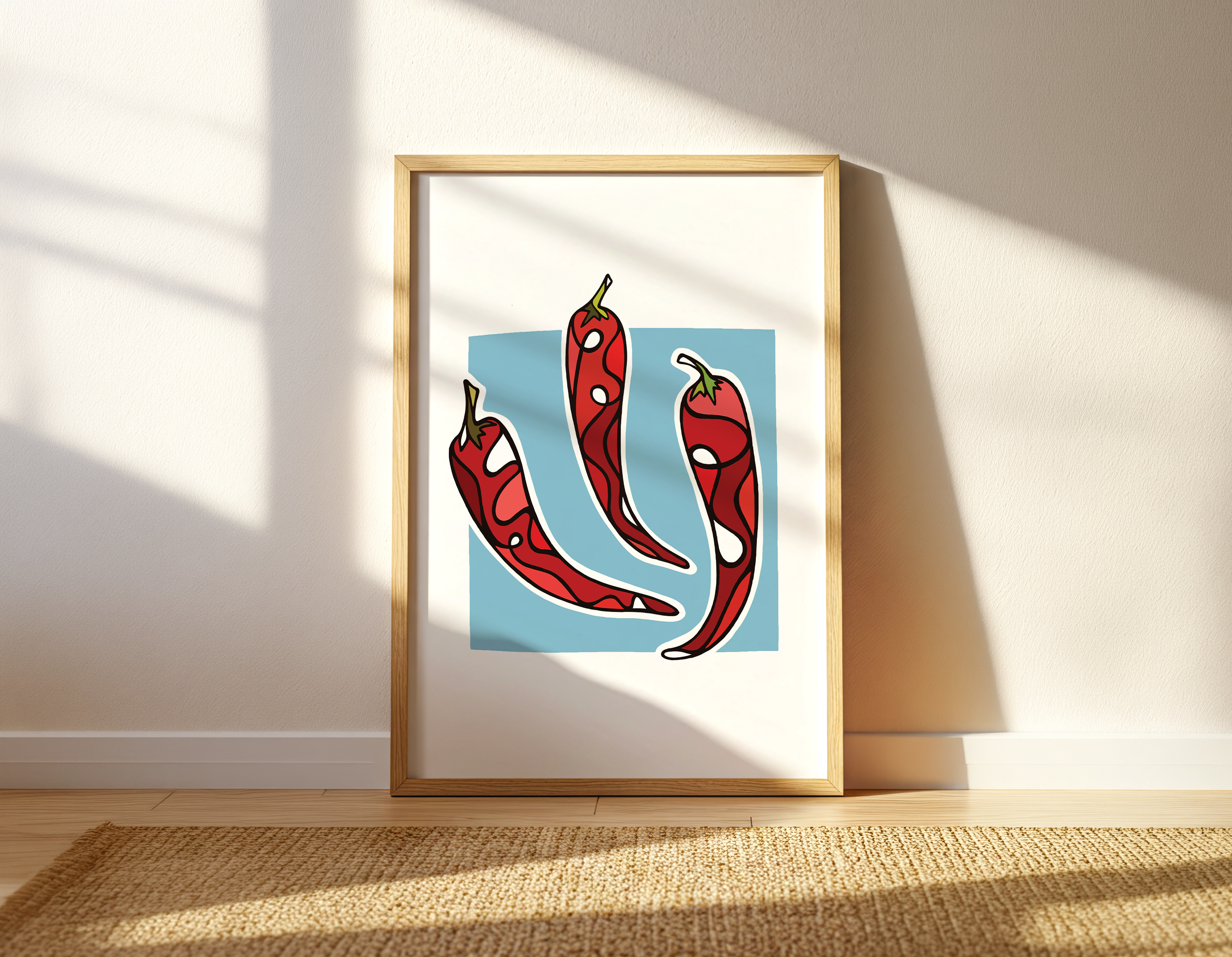 Swirly Chili Peppers (Digital Download)