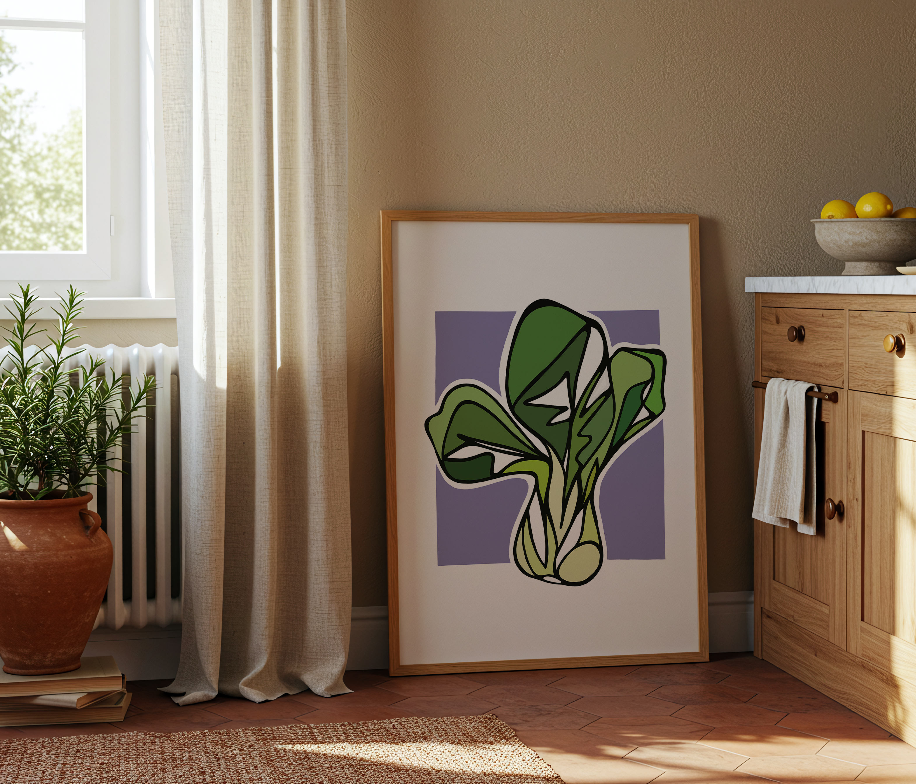 Swirly Bok Choy (Digital Download)