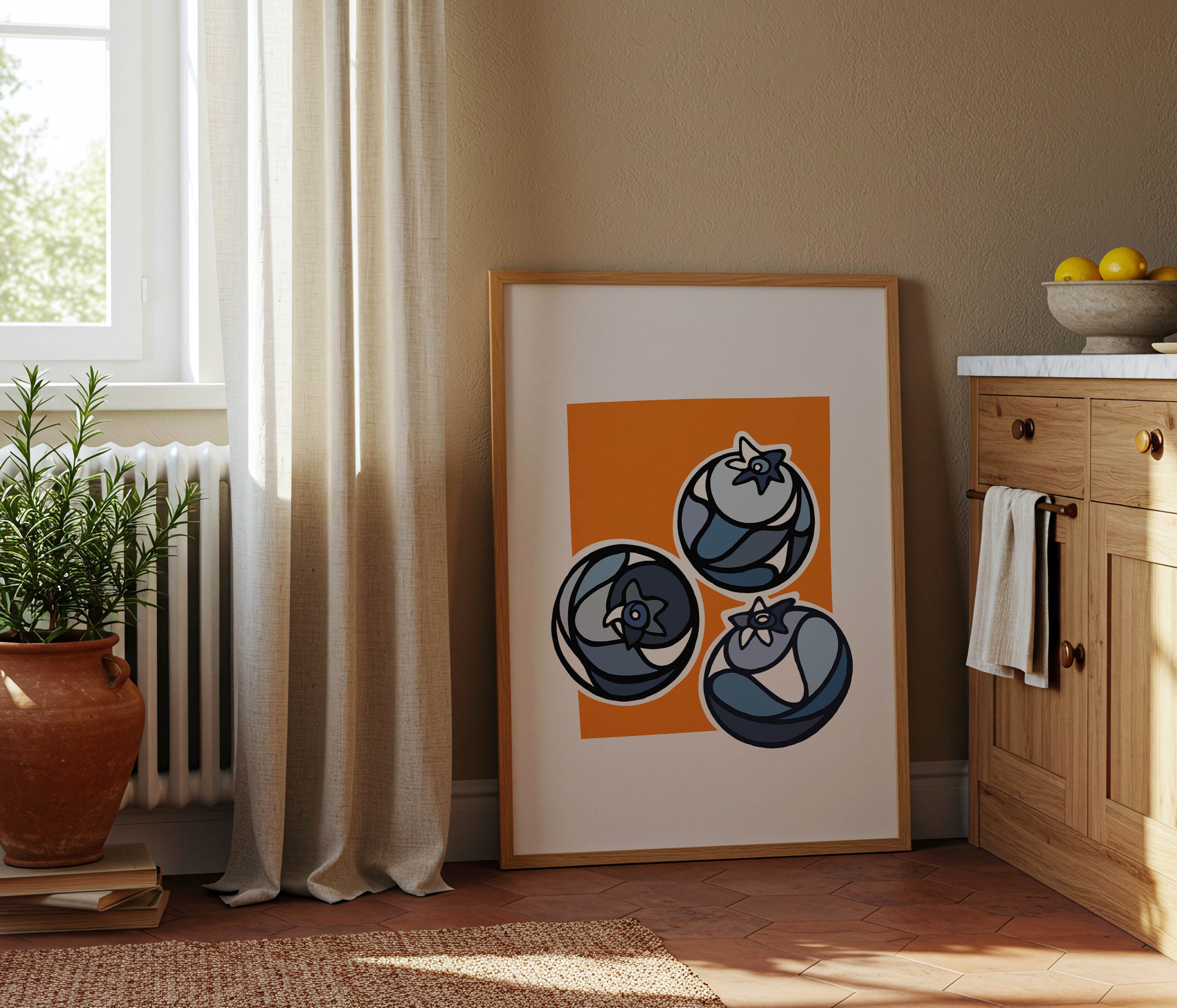 Swirly Blueberries (Digital Download)