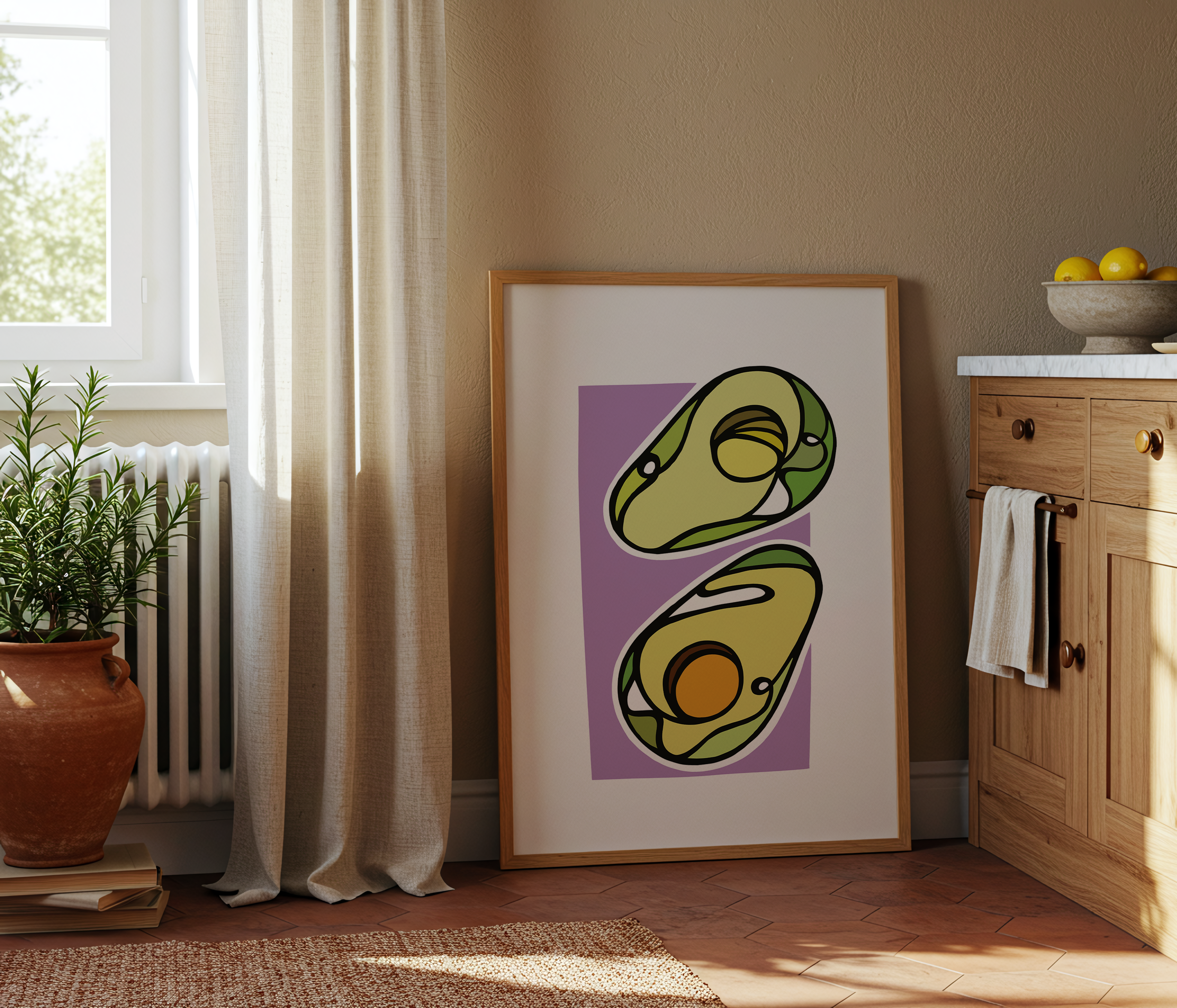 Swirly Avocado (Digital Download)