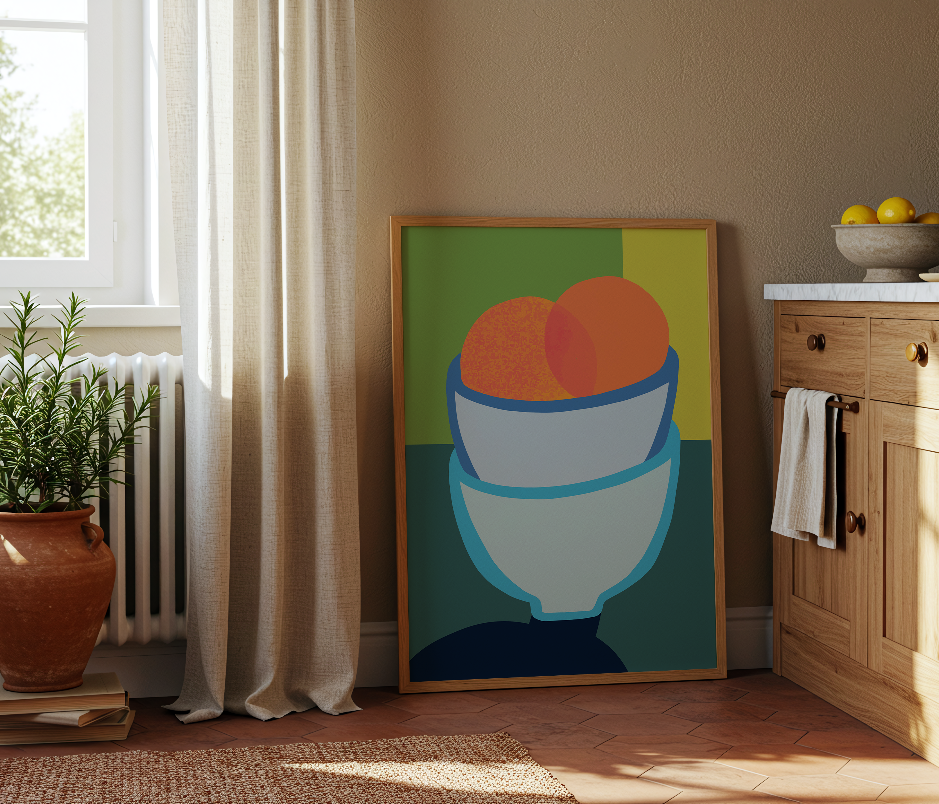 2 Blue Bowls 2 Oranges (Digital Download)