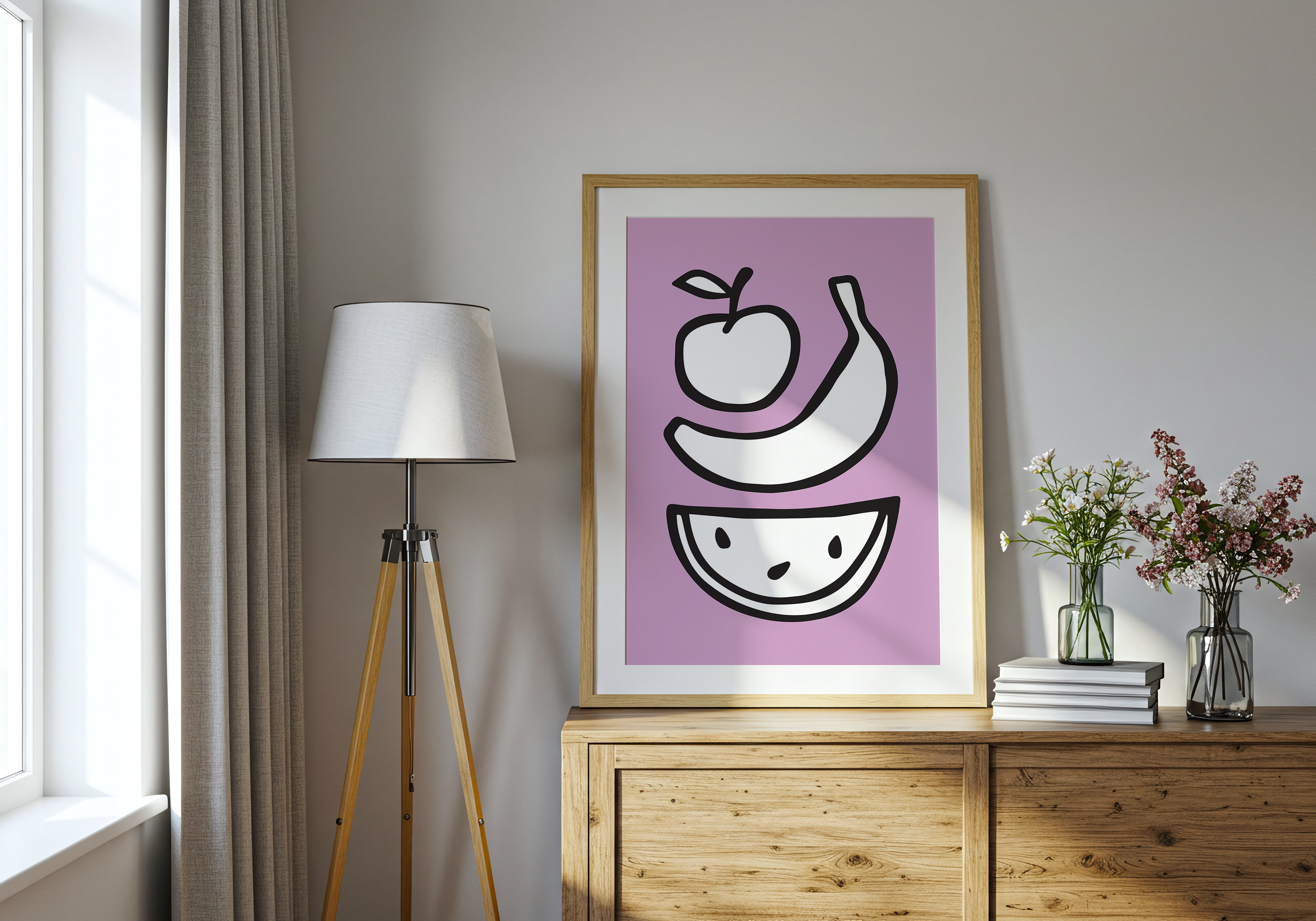 Apple Banana Watermelon (Purple, Digital Download)