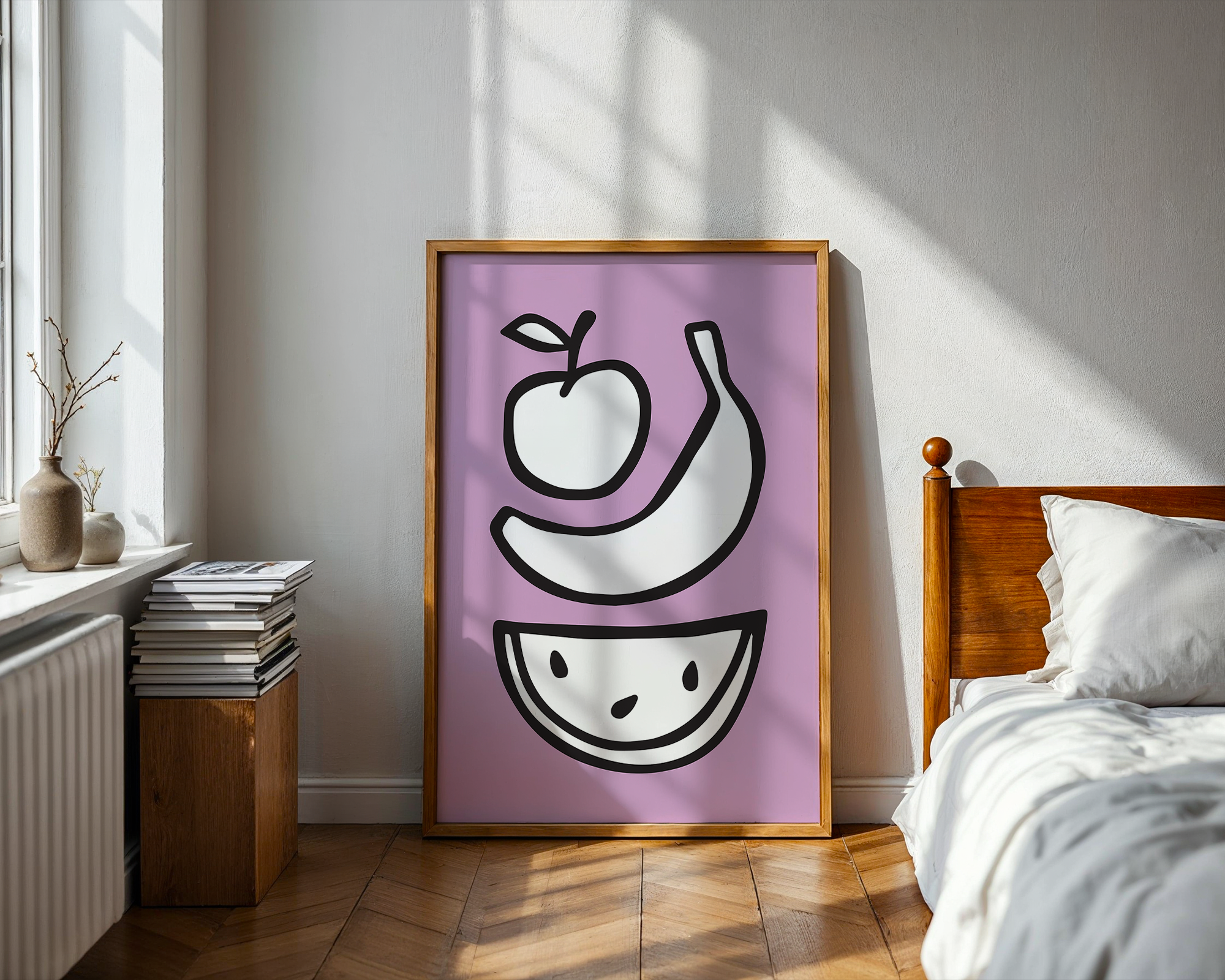 Apple Banana Watermelon (Purple, Digital Download)