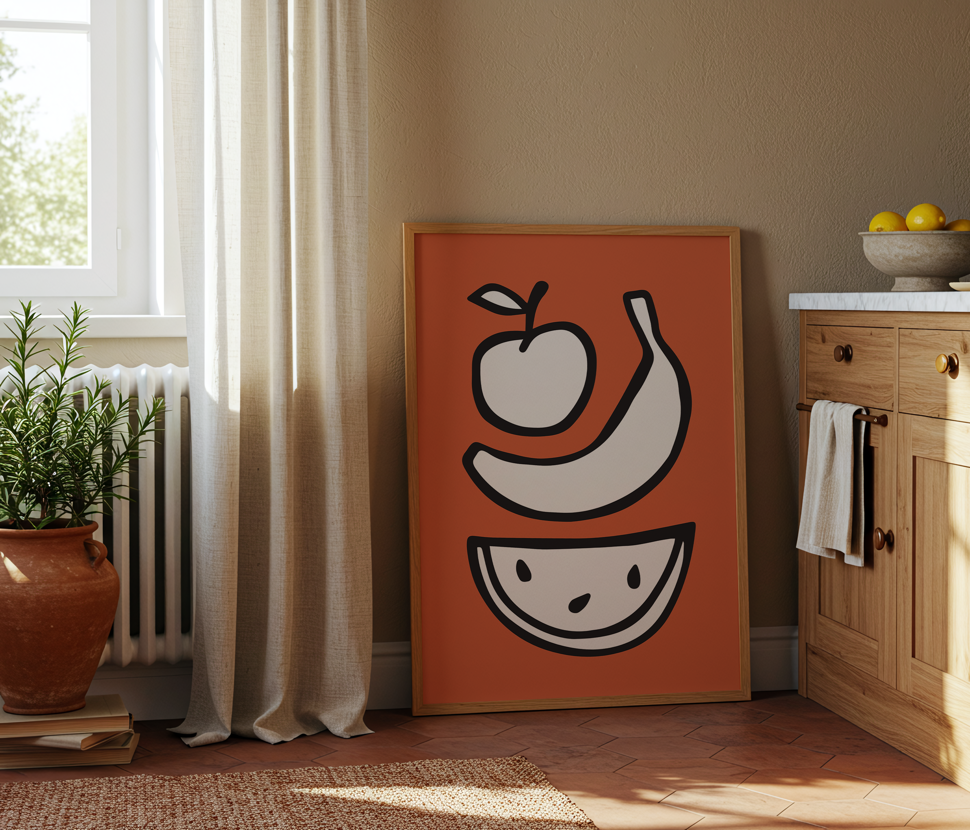 Apple Banana Watermelon (Red, Digital Download)